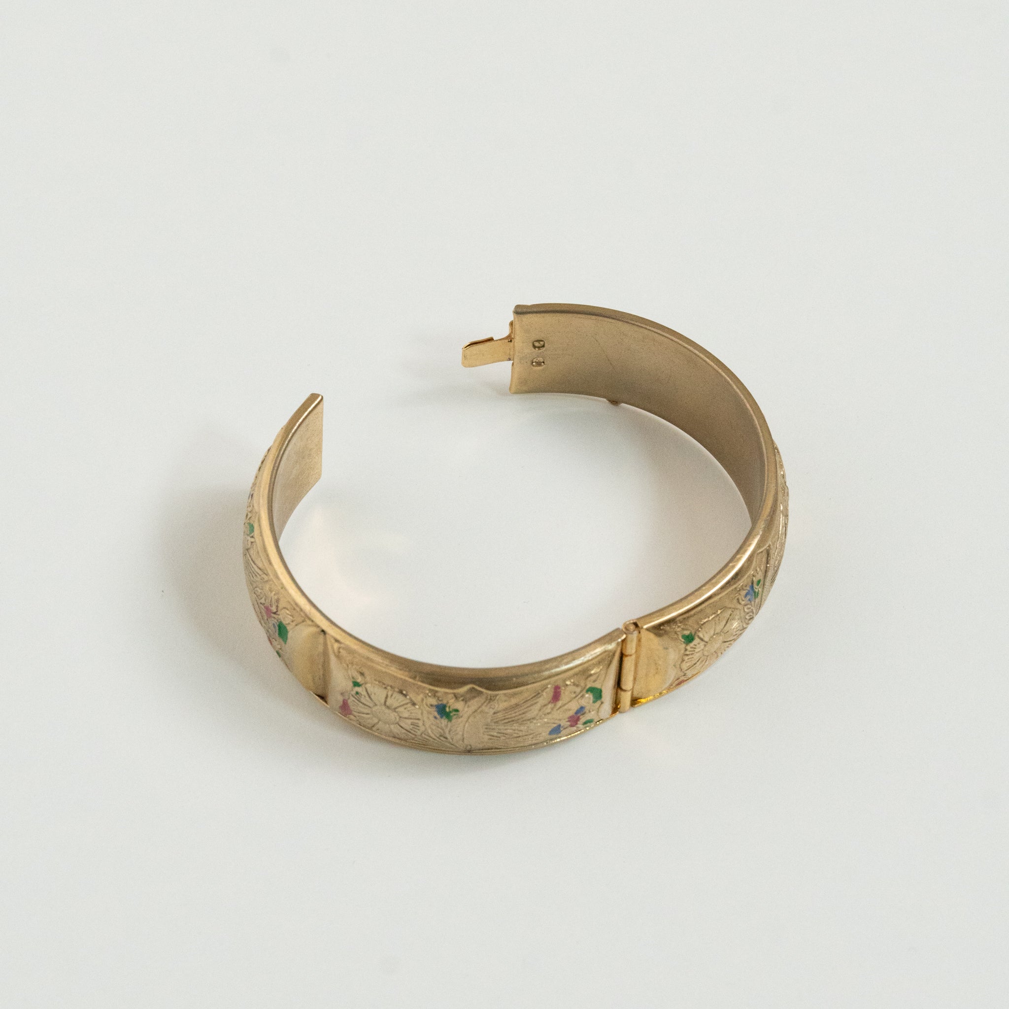 Gardenia Gold Tone Bracelet