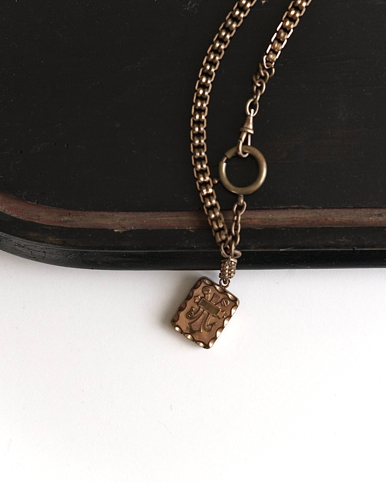 C.1890-1910|Fleur-de-Lis Locket on an Albert Chain