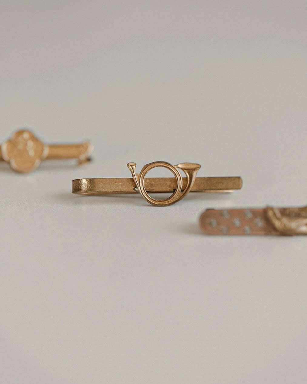 C.1920|Hunting Horn Motif Tie Clip