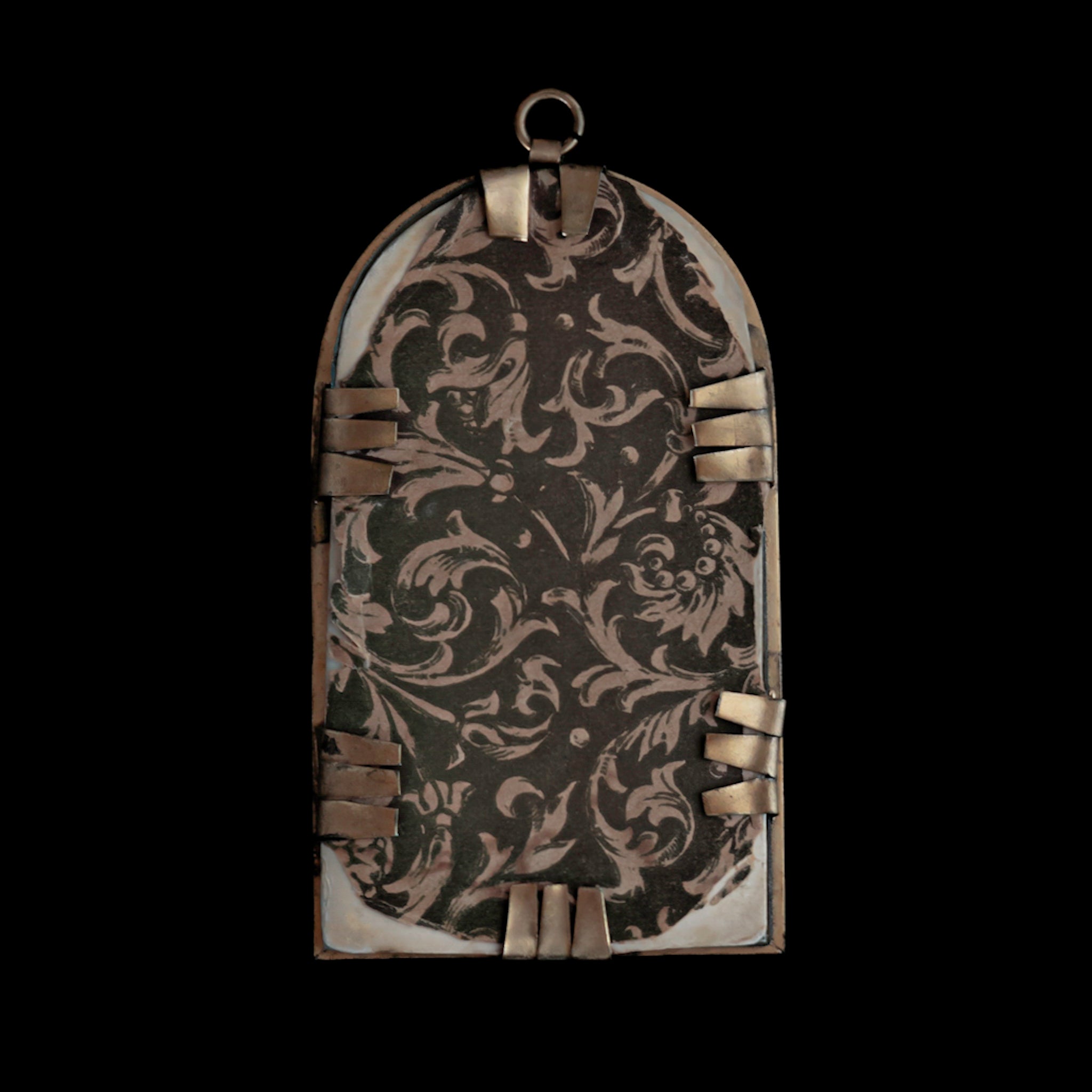 C.1880s|Angel Musicien Painting Pendant