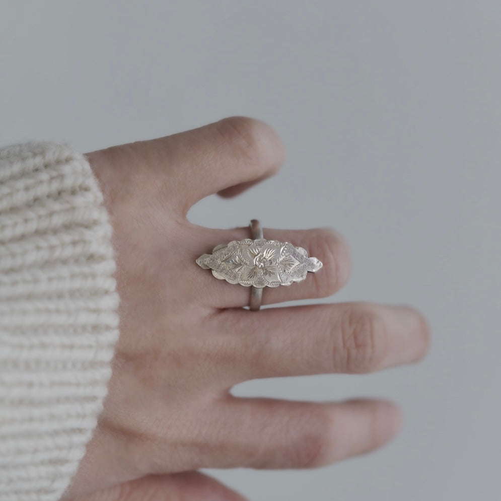 C.1920-1940 | Quiet Bloom Marquise Ring