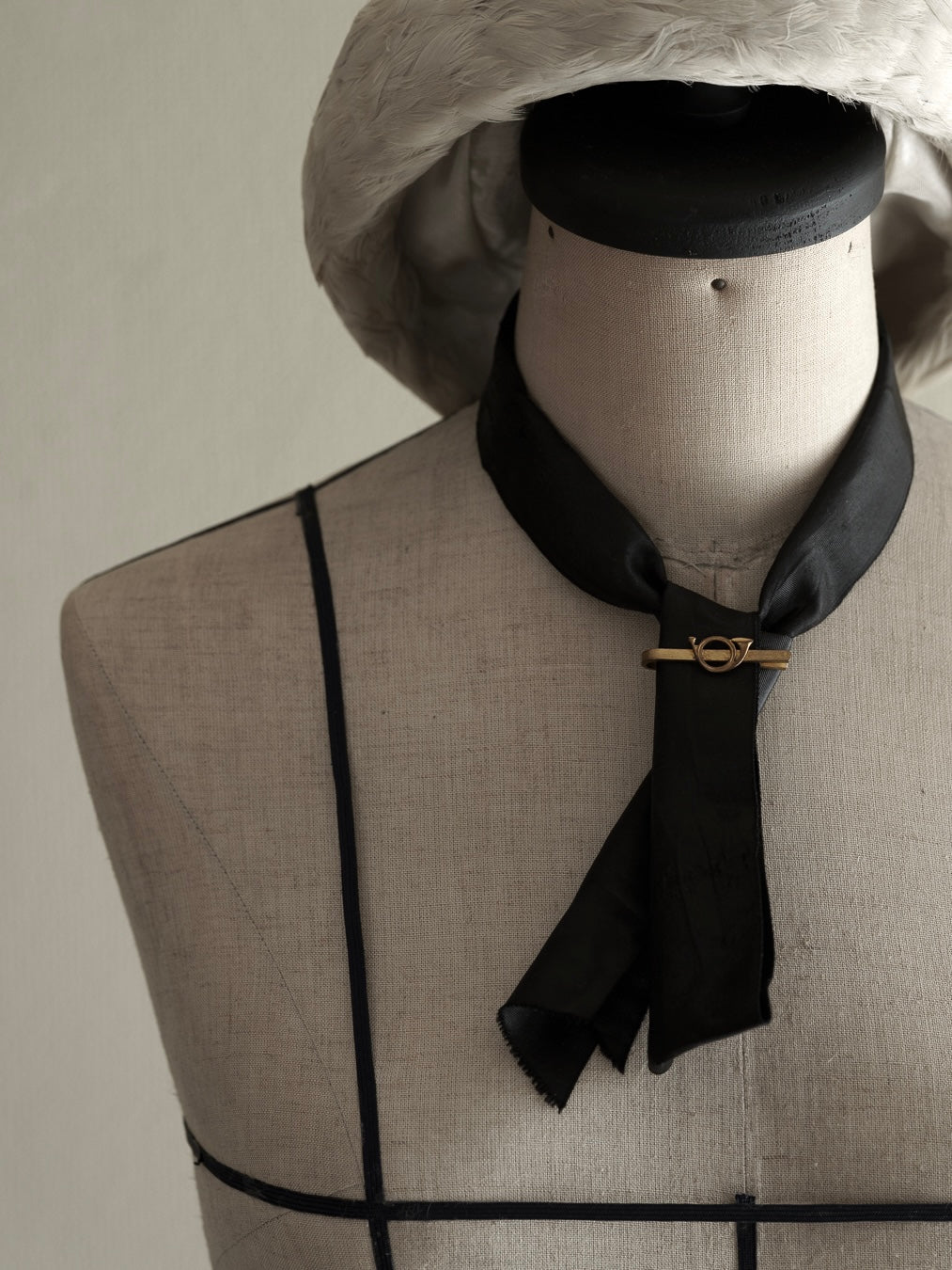 C.1920|Hunting Horn Motif Tie Clip