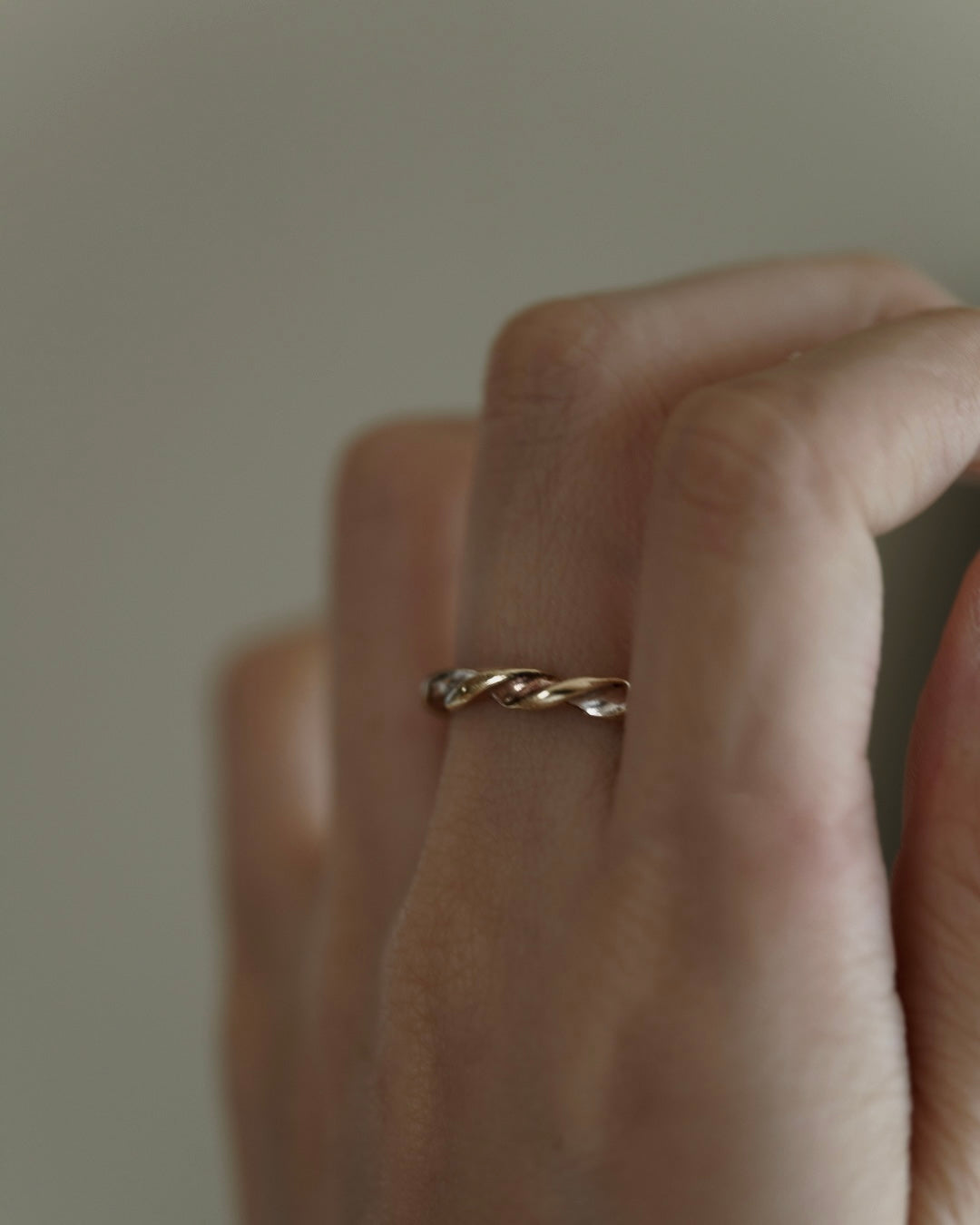 C.1950|3 Colors Vintage Silver Ring