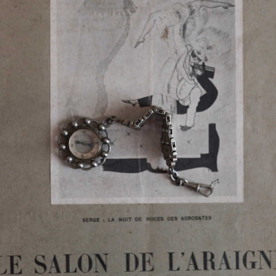 C.1900-1930 French Compass Watch Chain Fob