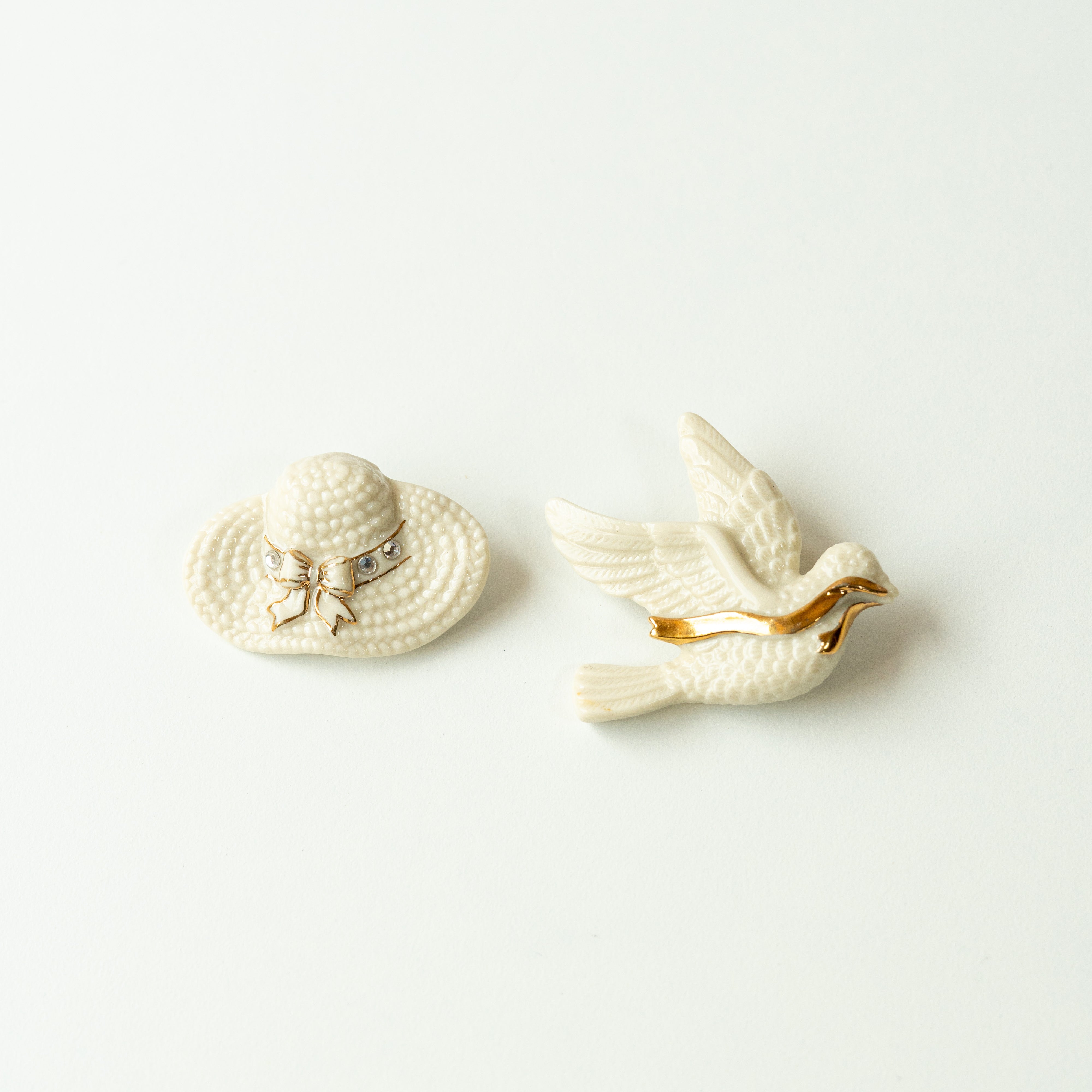 LENOX BONNET & DOVE ブローチセット