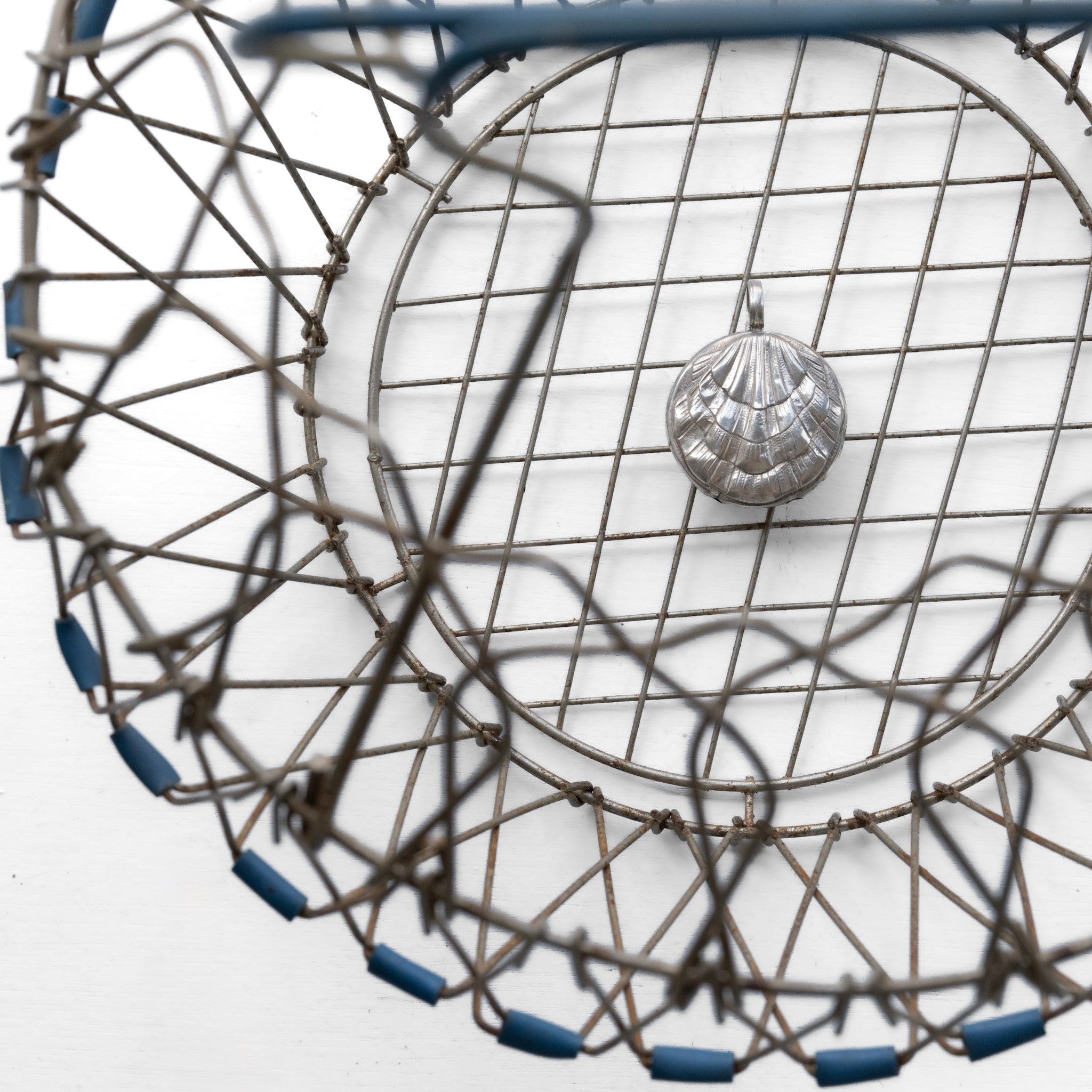 Shell Rattle Silver Pendant|C.1900 - 1920