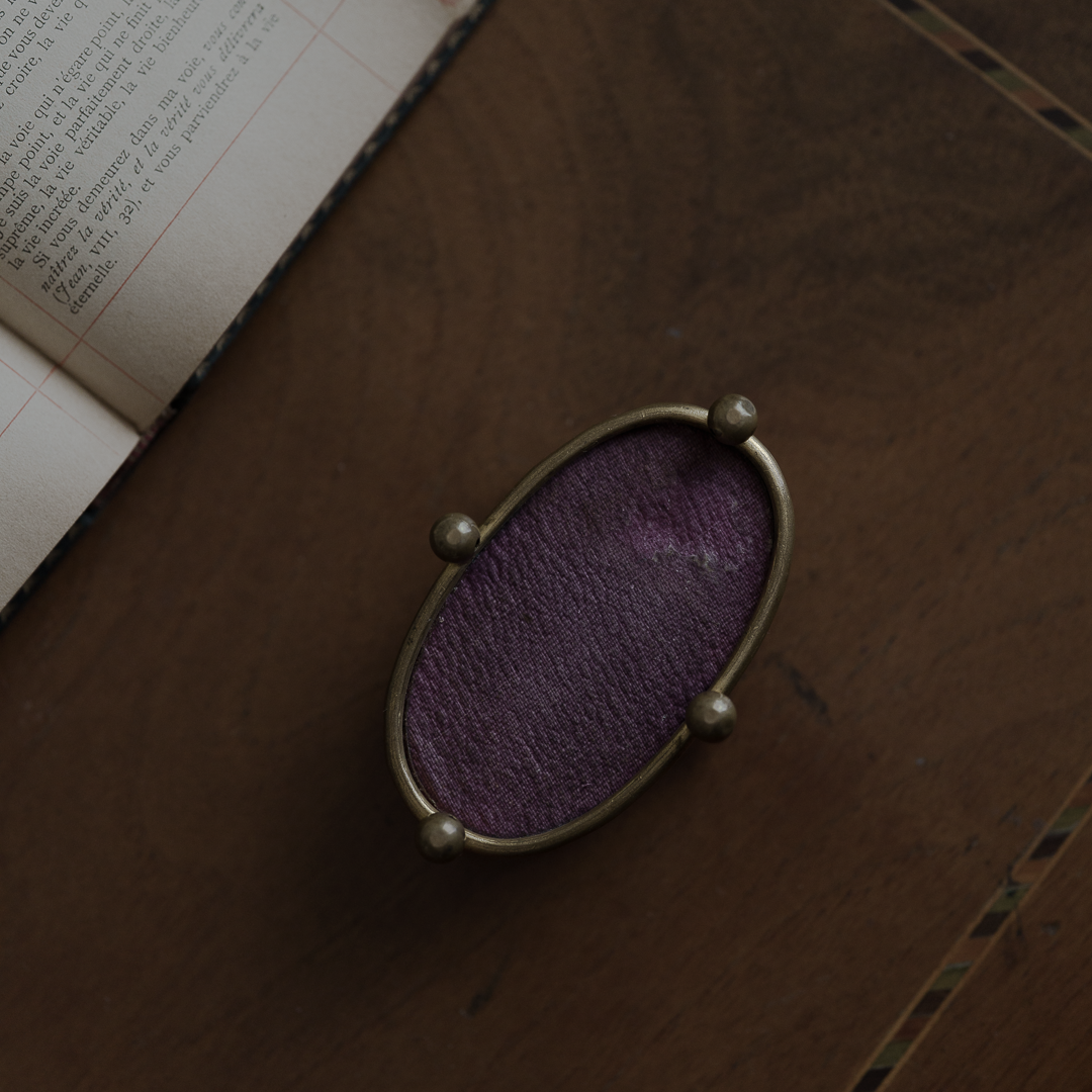 C.1900|Hand Painted Flower Jewerly Case