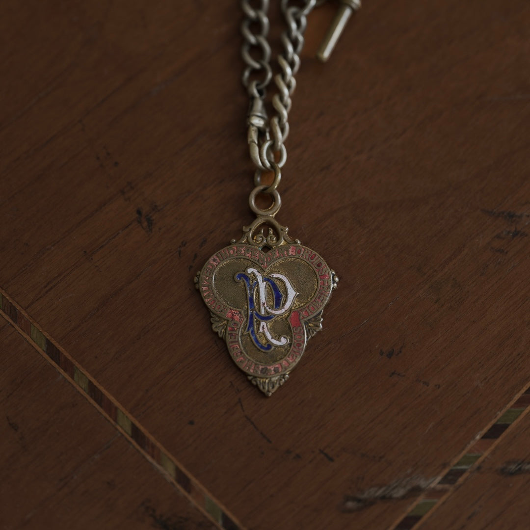 1901|British Watch Chain with Commemorative Medal