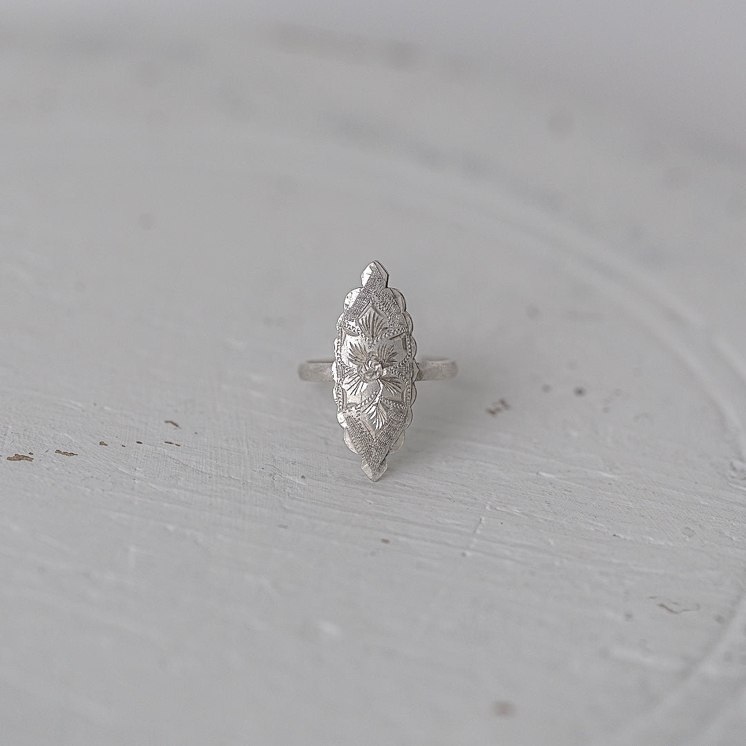 C.1920-1940 | Quiet Bloom Marquise Ring