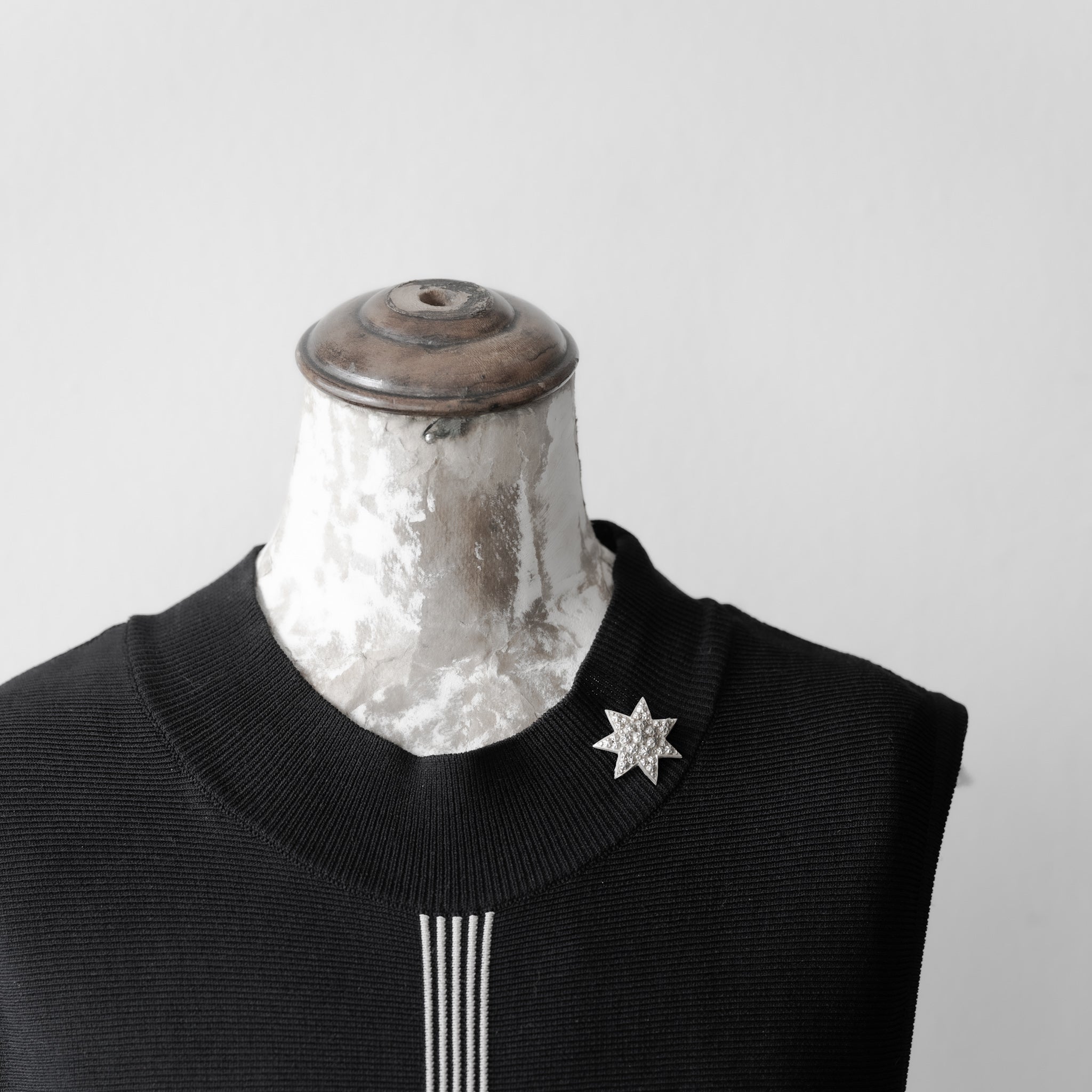 C.1900|"Heptagram" Silver Brooch