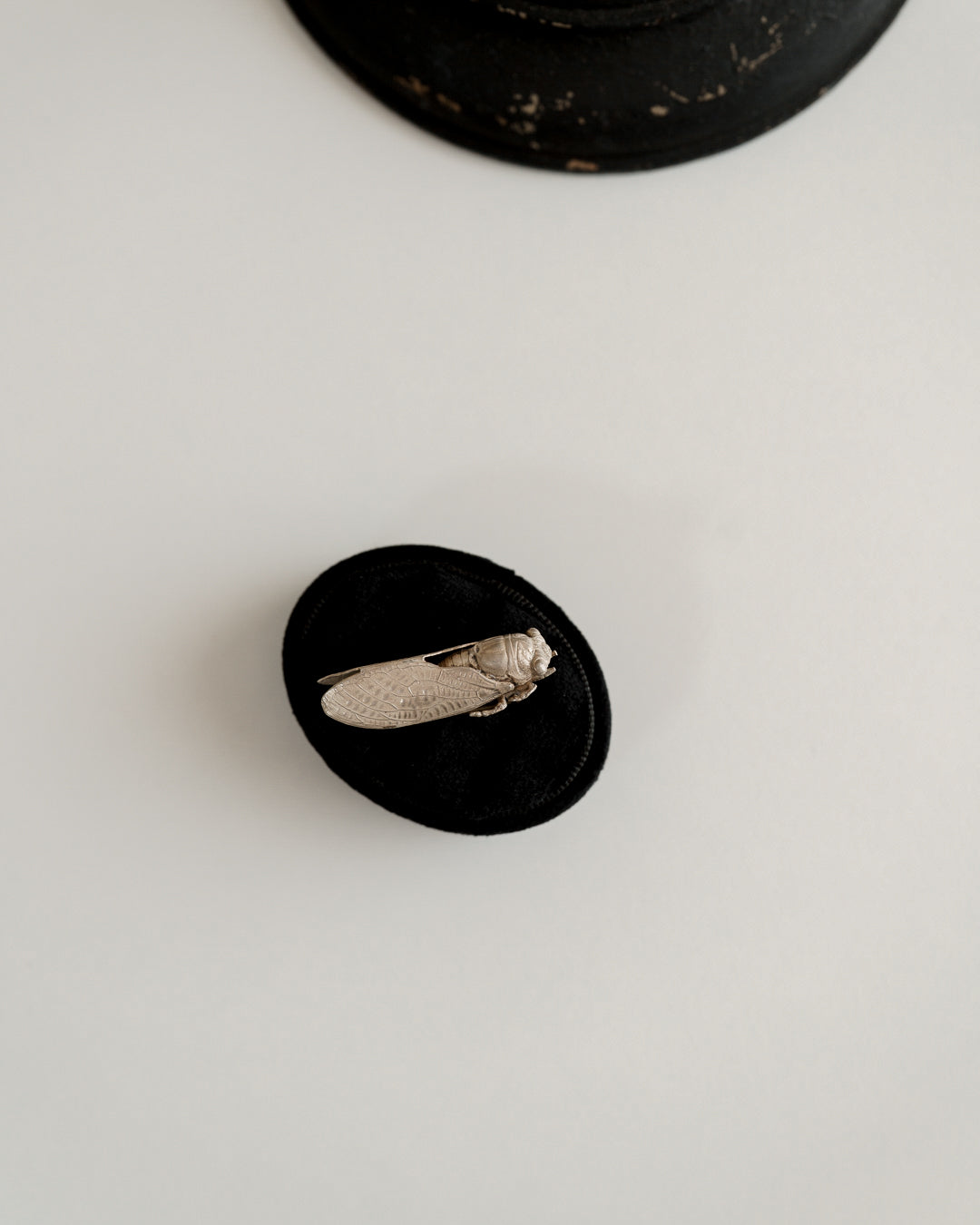 C.1900|Cicada French Silver Brooch