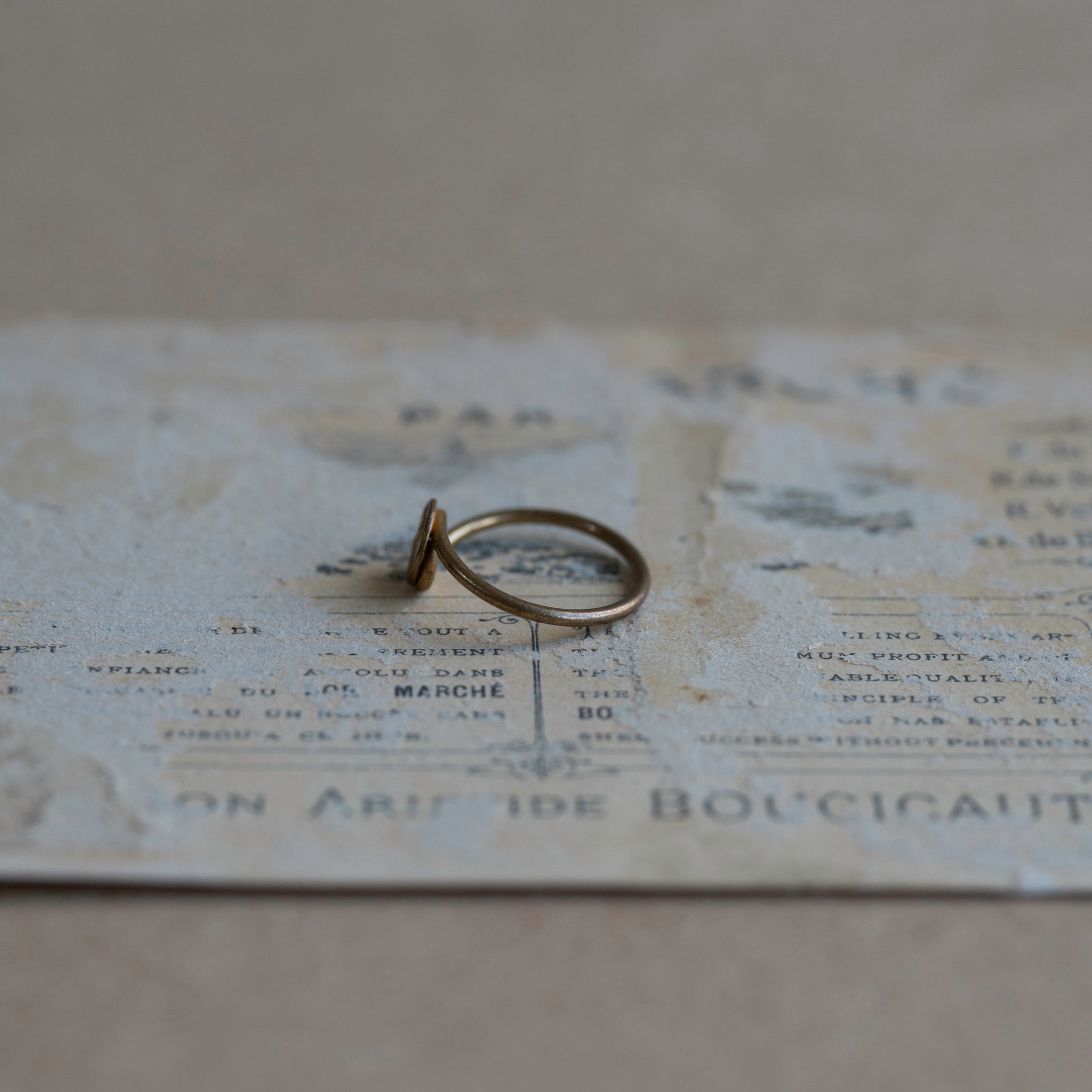 Dead Stock St.Maria Gold Sacred Ring