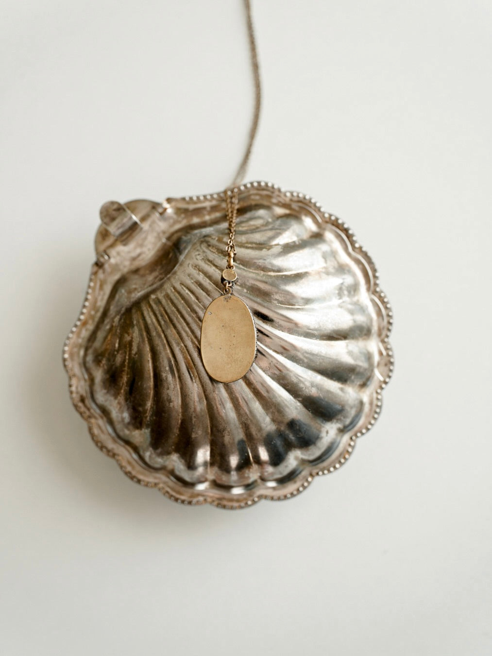 C.1850-1900|Fench Necklace with Mabe Pearl & Pink Coral