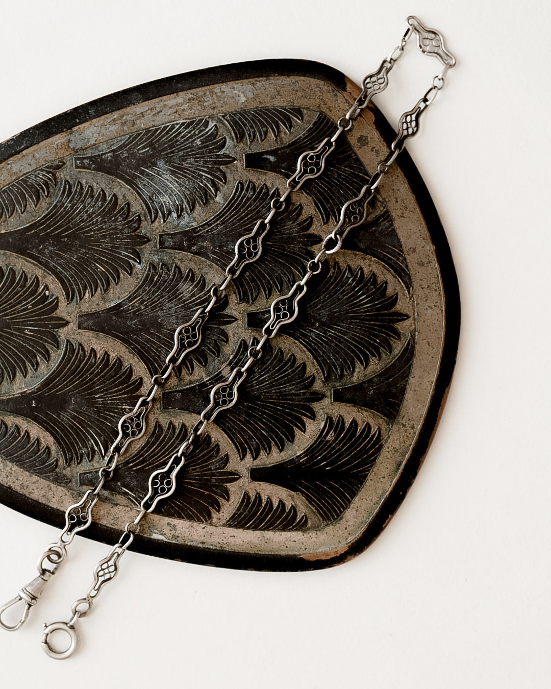 C.1920|Art Deco Silver Watch Chain