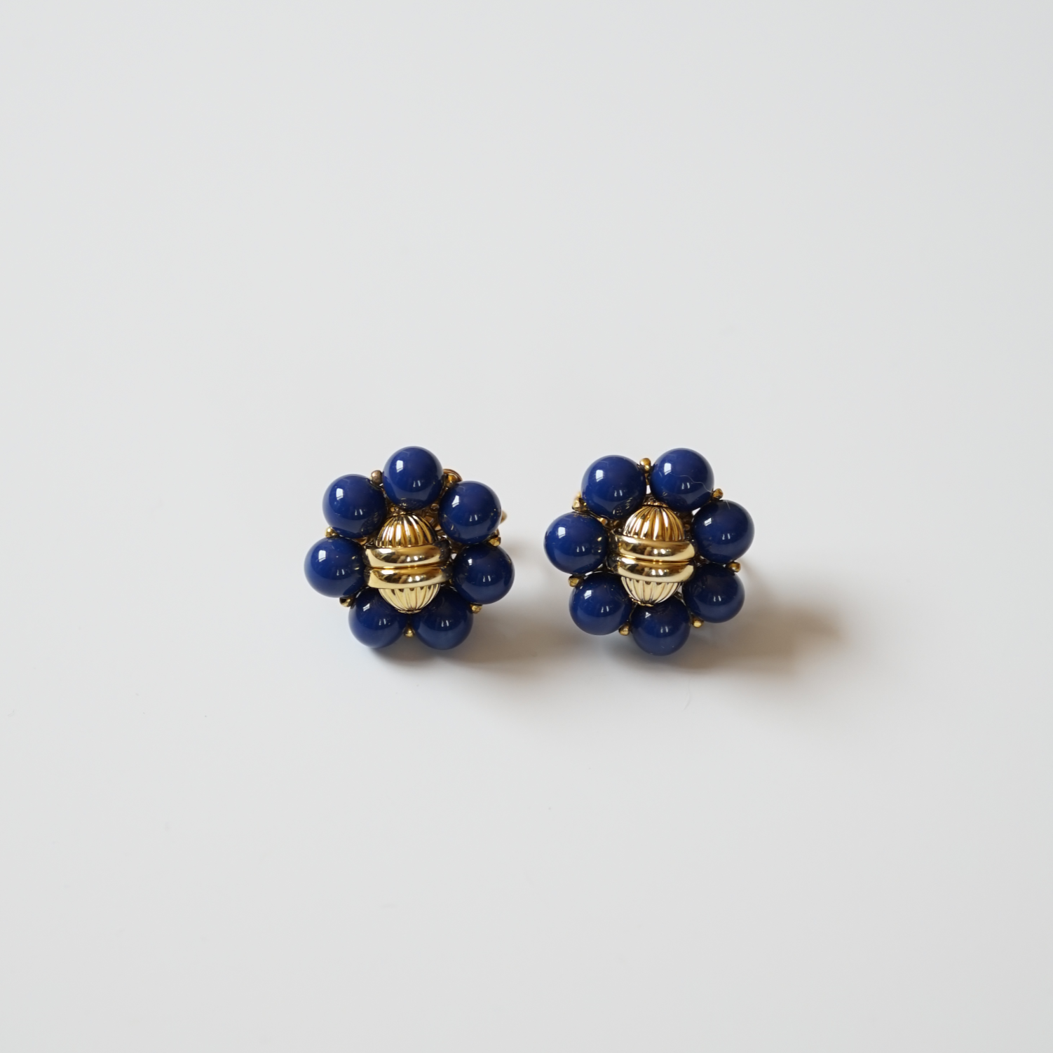 MIRIAM HASKELL DEEP BLUE EARRING<br>ミリアム・ハスケル<br> ディープブルー・イヤリング