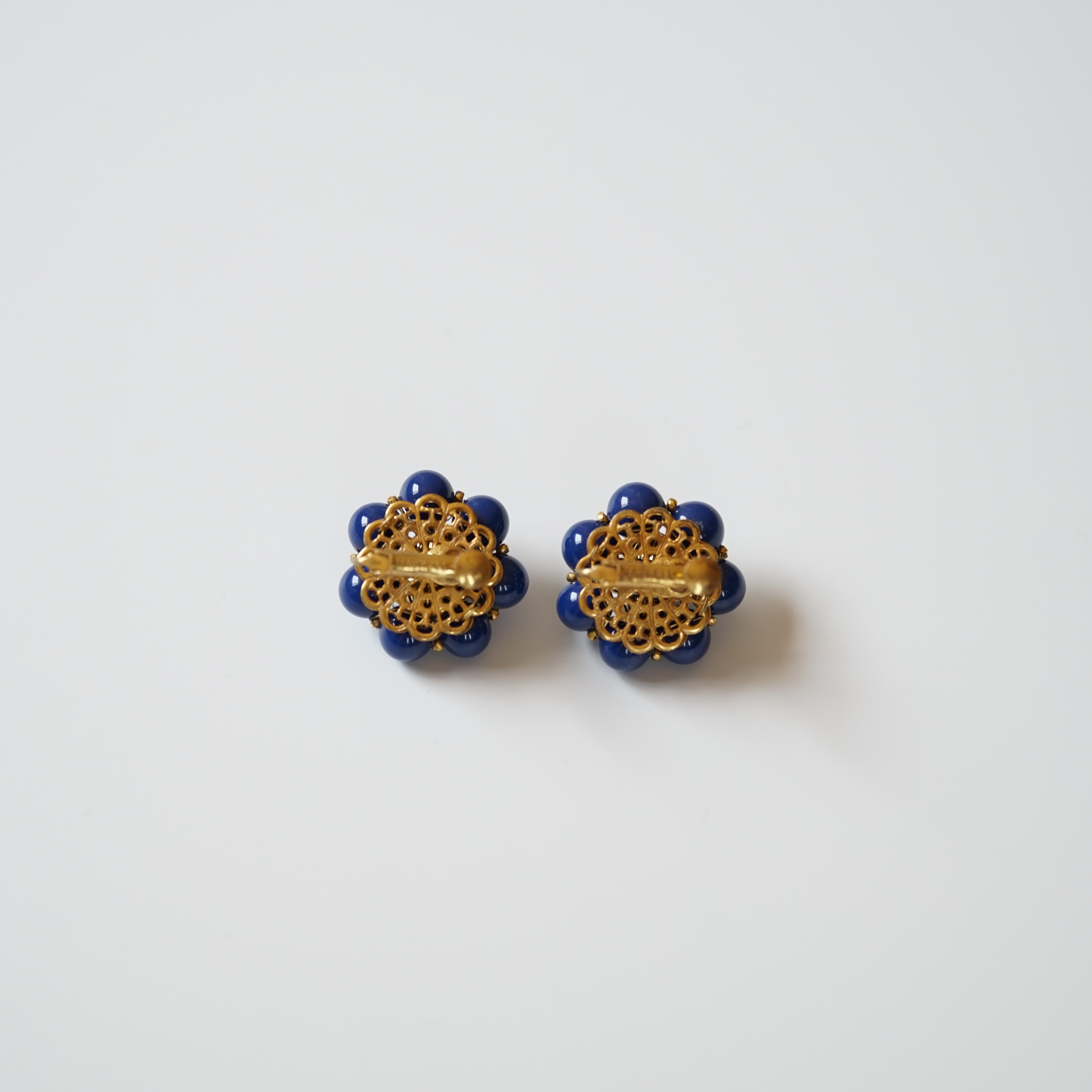 MIRIAM HASKELL DEEP BLUE EARRING<br>ミリアム・ハスケル<br> ディープブルー・イヤリング