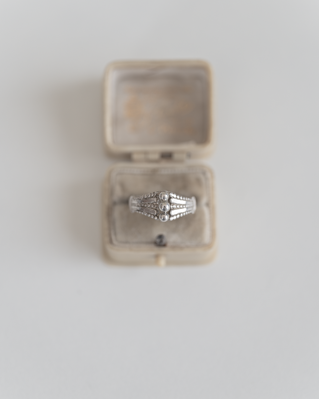 C.1900 Etruscan Revival French Silver Ring