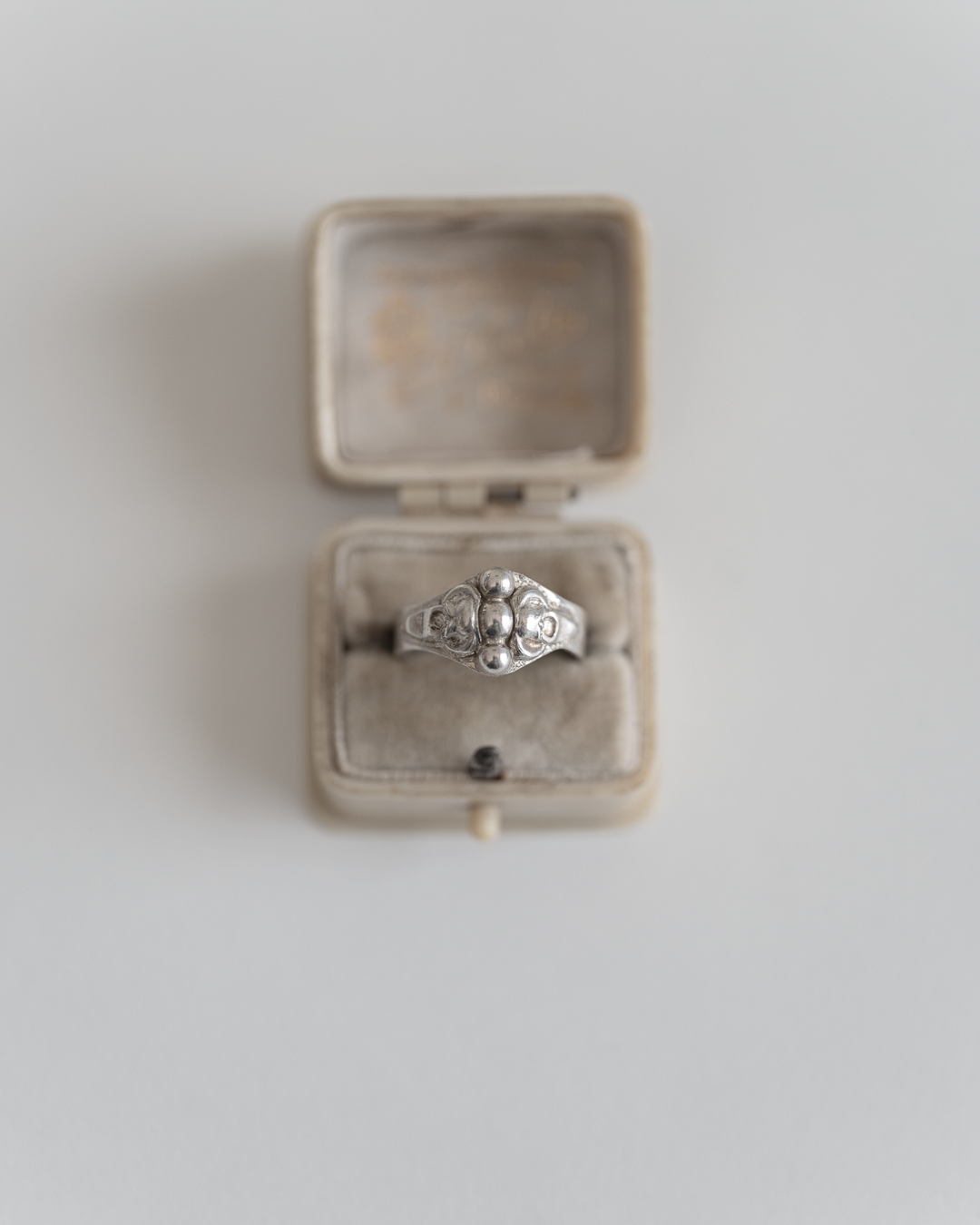 C.1900 "Bourgeon" French Silver Ring