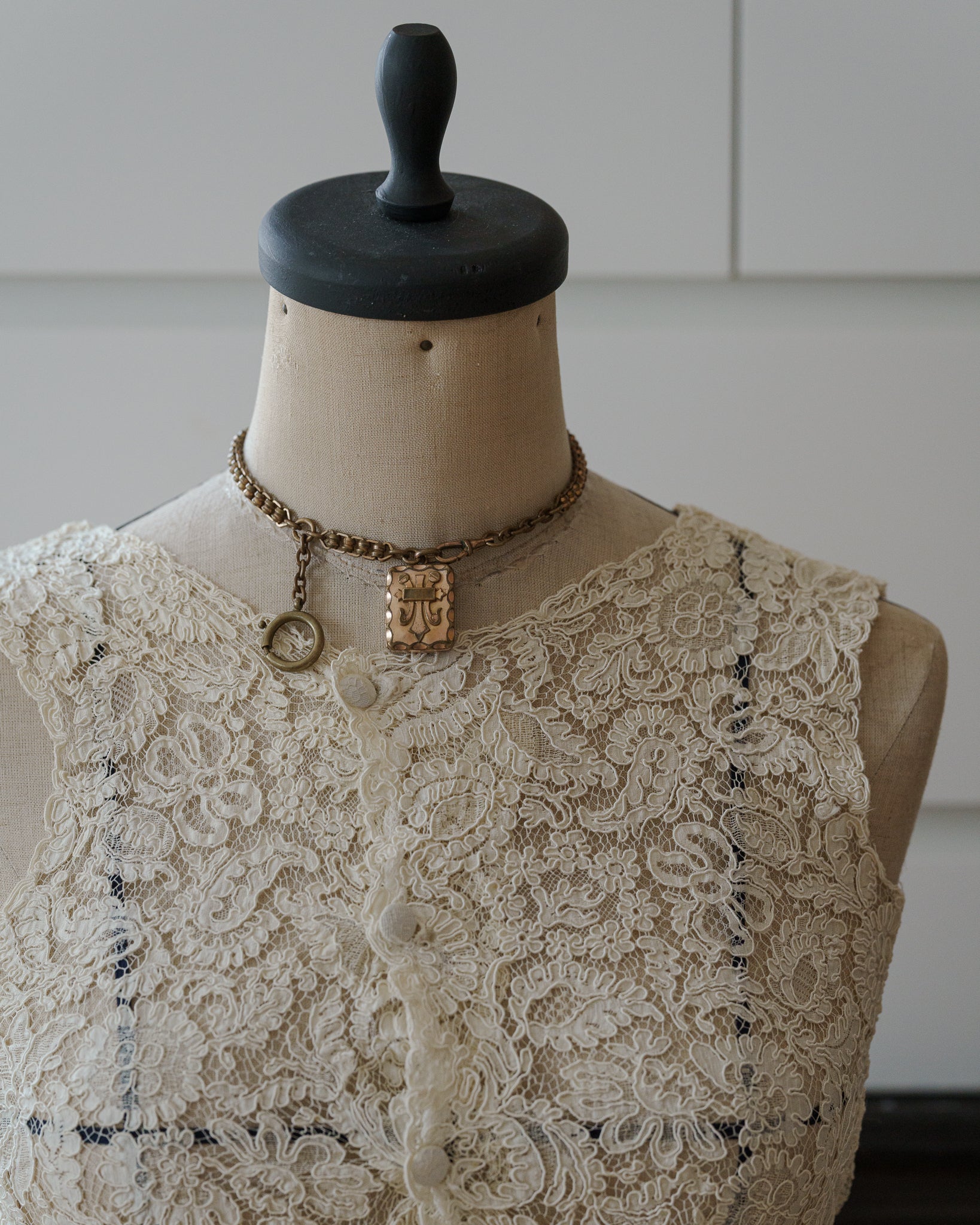 C.1890-1910|Fleur-de-Lis Locket on an Albert Chain