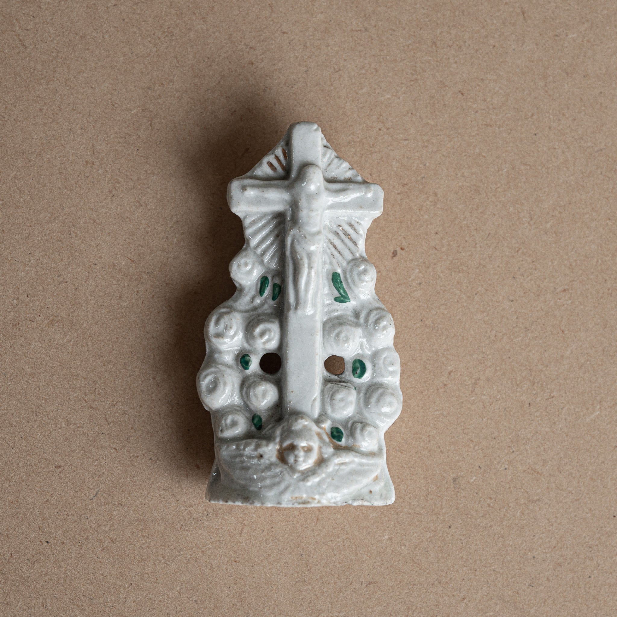 Antique White Rose Sacred Statue