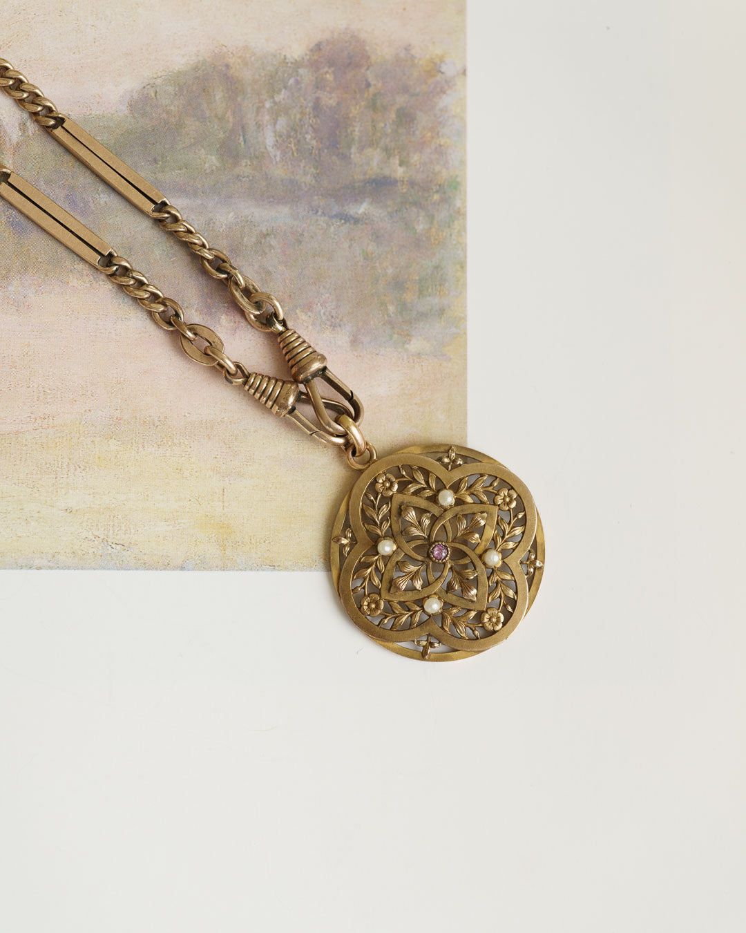 C.1900-1915|FIX Seed Pearl Pendant Top
