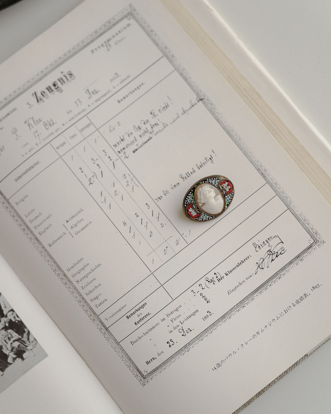 C.1900 Micro Mosaic & Shell Cameo Brooch