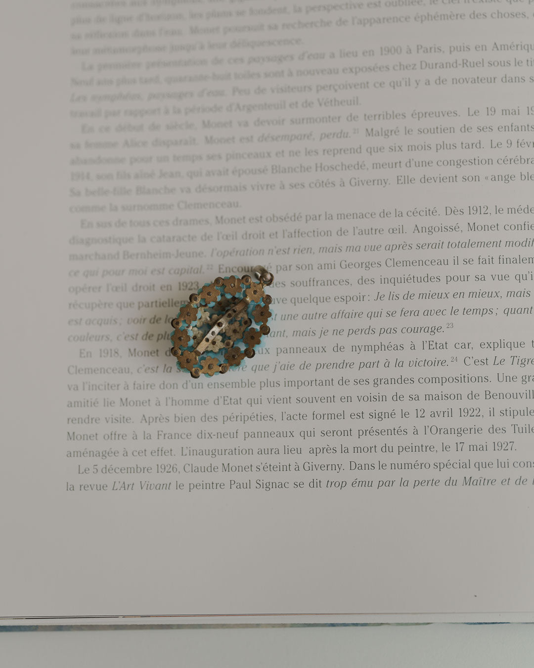 C.1930-|Forget me Not|勿忘草ペンダントトップ