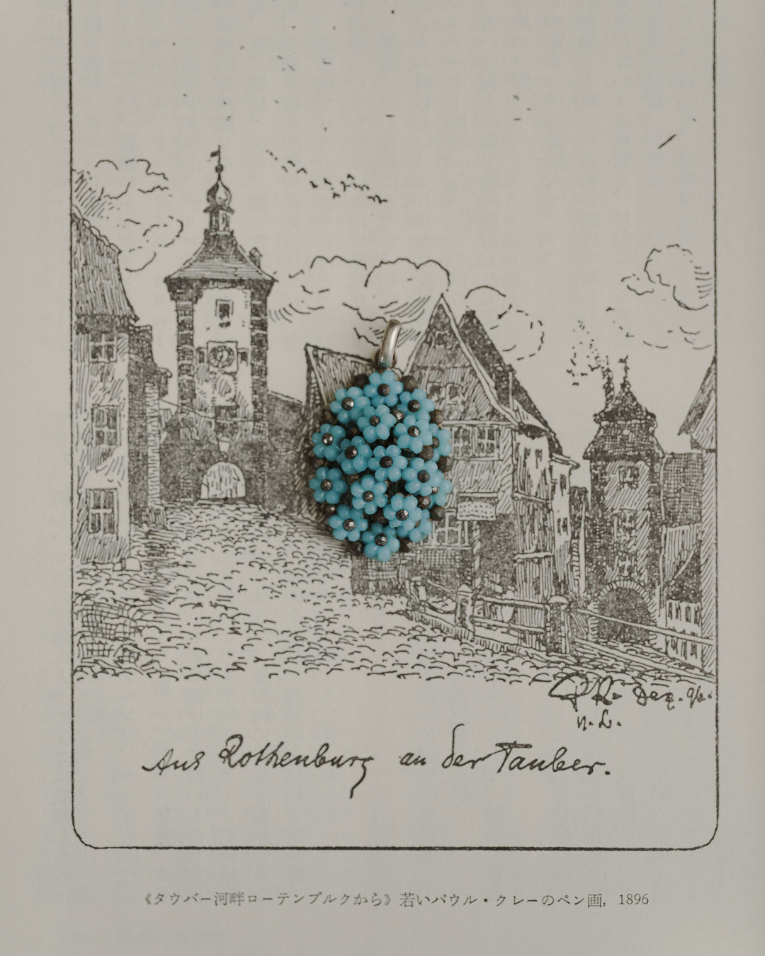 C.1930-|“Forget-me-not” Pendant Charm