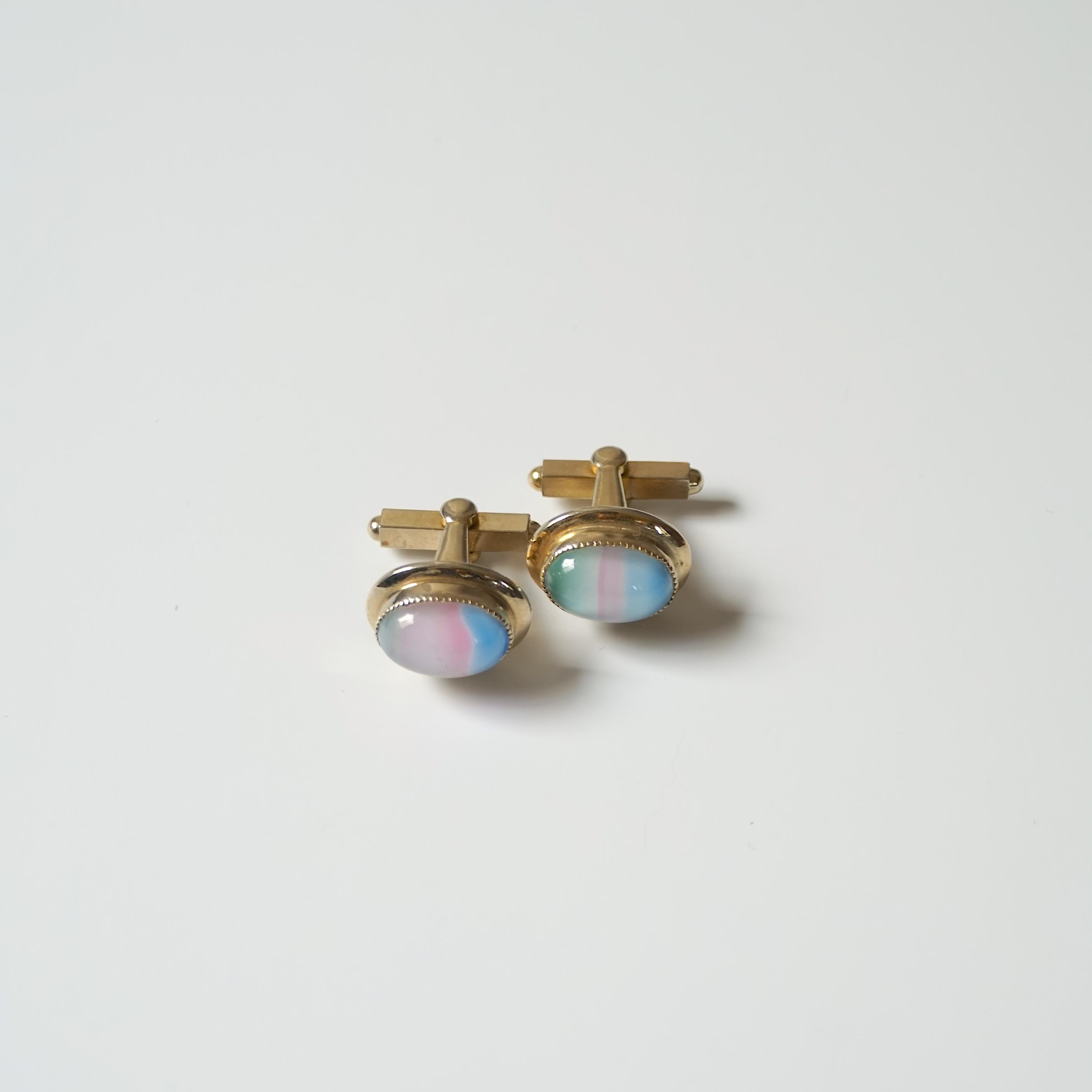 Unisex Milky Iris Glass Cuffs