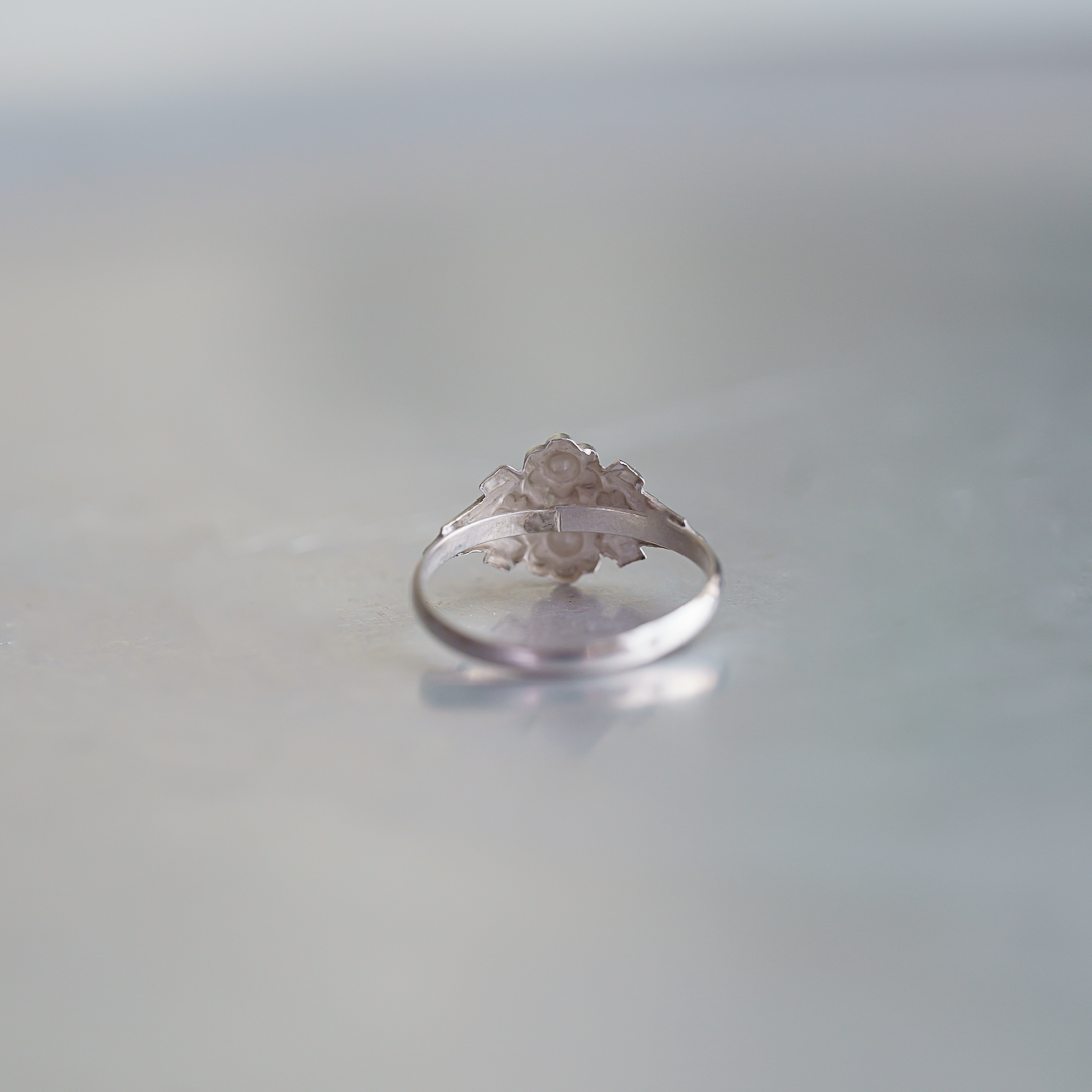 C.1900|Silver & Rose Gold Winter Blossom Ring +サイズ調整8.5号