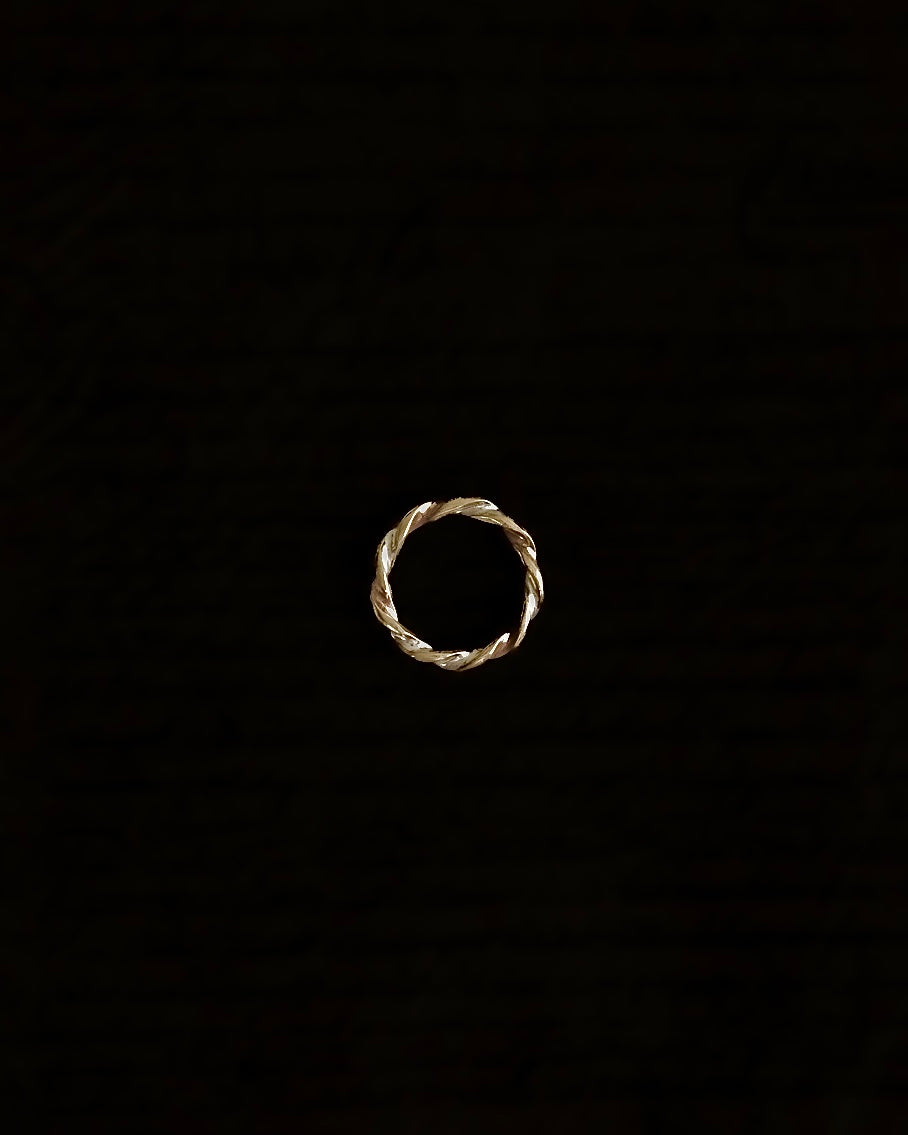 C.1950|3 Colors Vintage Silver Ring