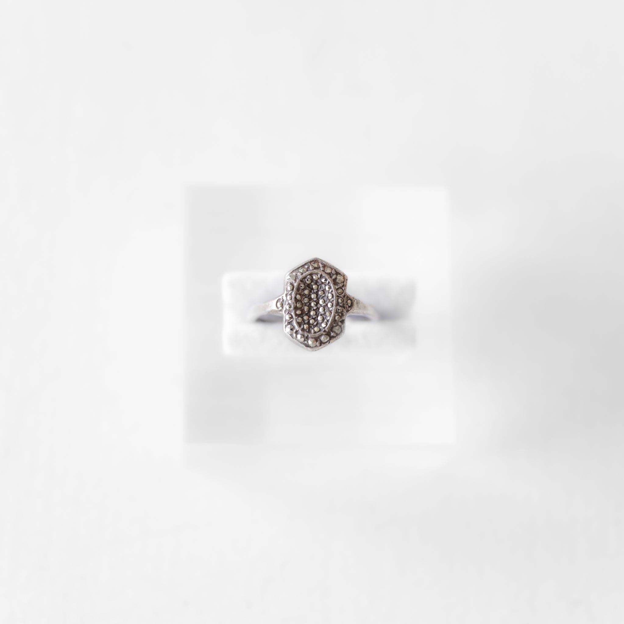 C.1930-1950|Petit Marcasite Silver Ring