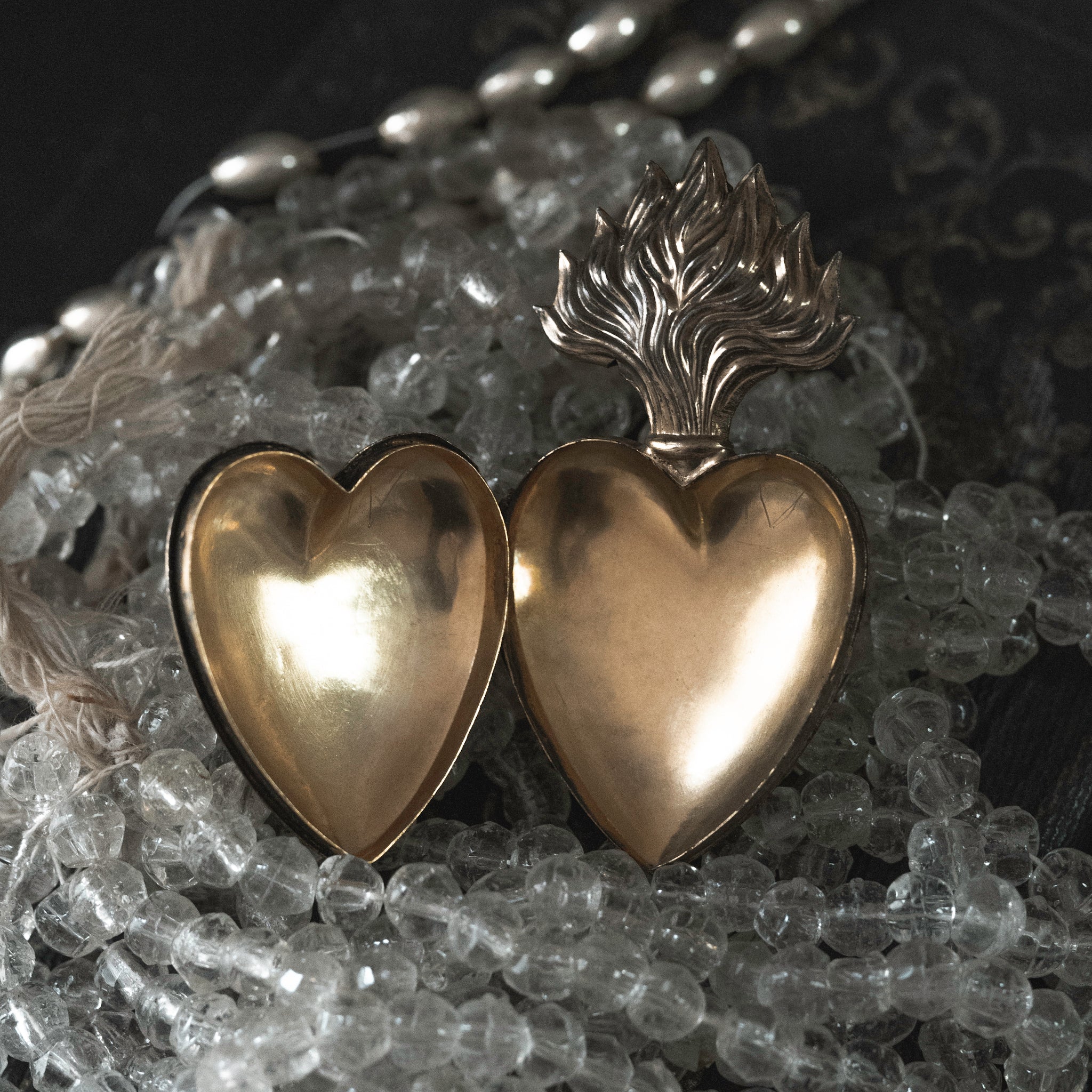 Antique St.Maria Locket Pendant Top