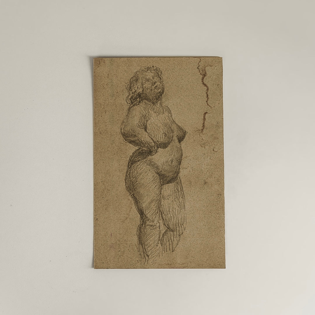 Early 20th|Académie d’après nature: Femme debout