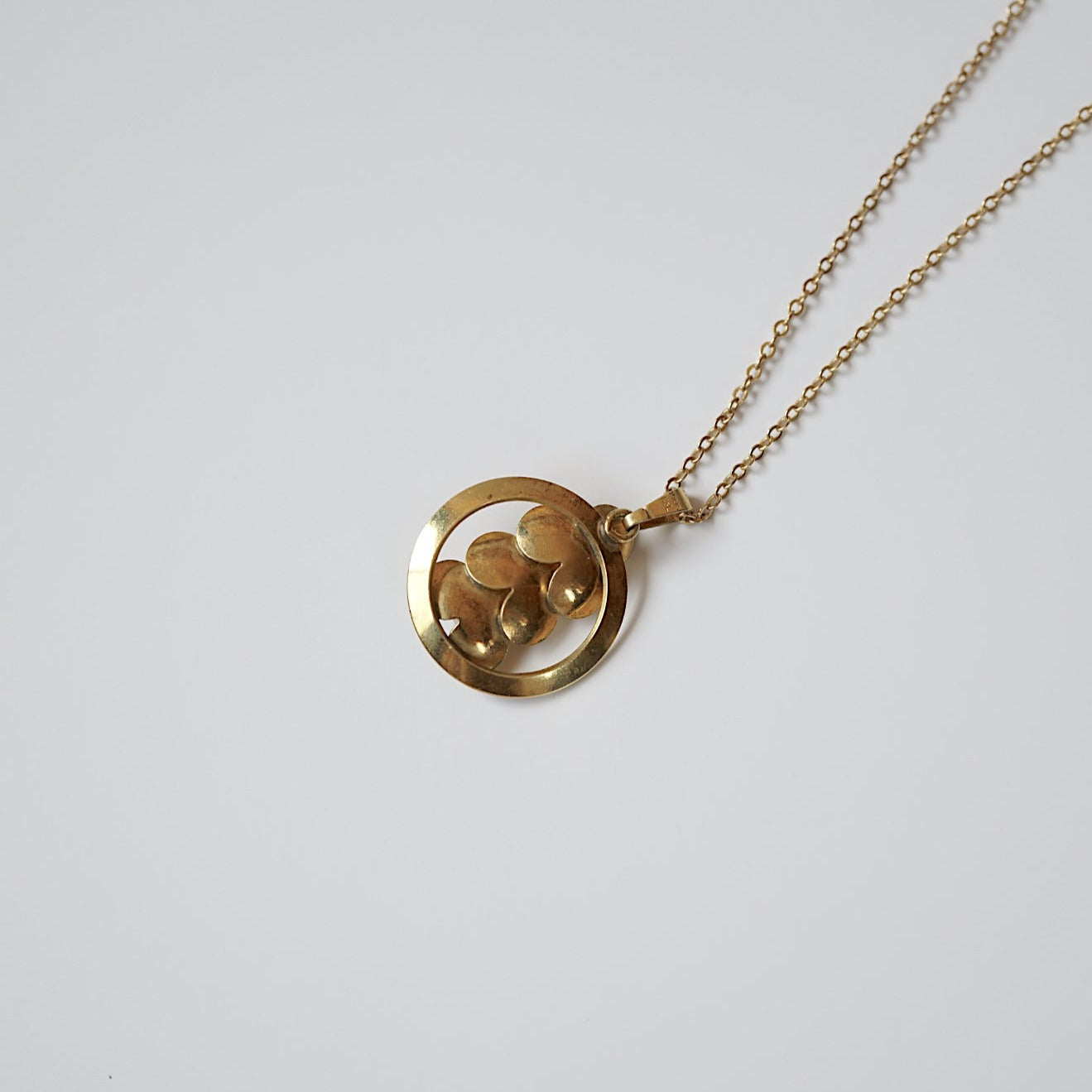FLOWER & PEARL 14ct GOLD NECKLACE<br>フラワーパール・ゴールド・ネックレス