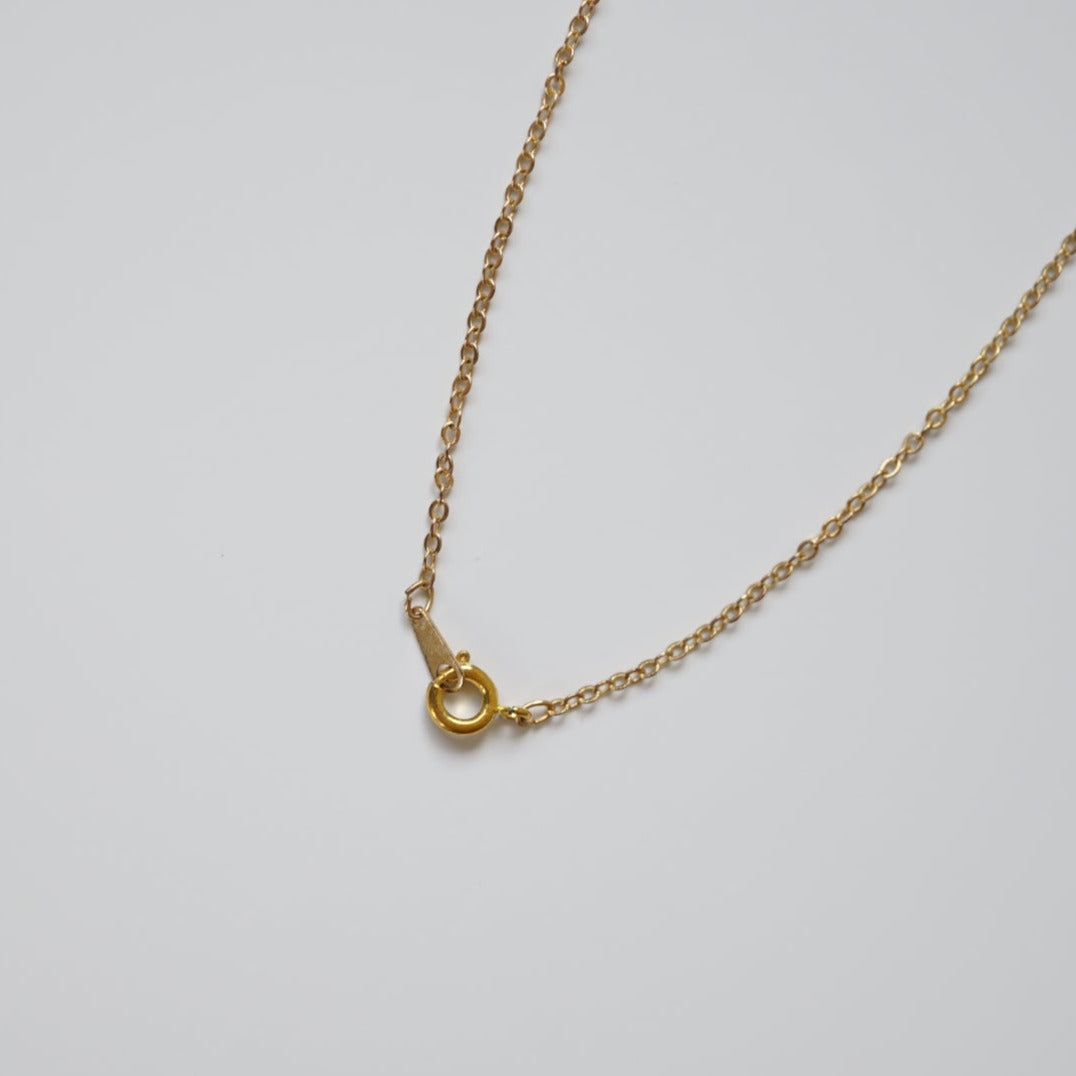 FLOWER & PEARL 14ct GOLD NECKLACE<br>フラワーパール・ゴールド・ネックレス