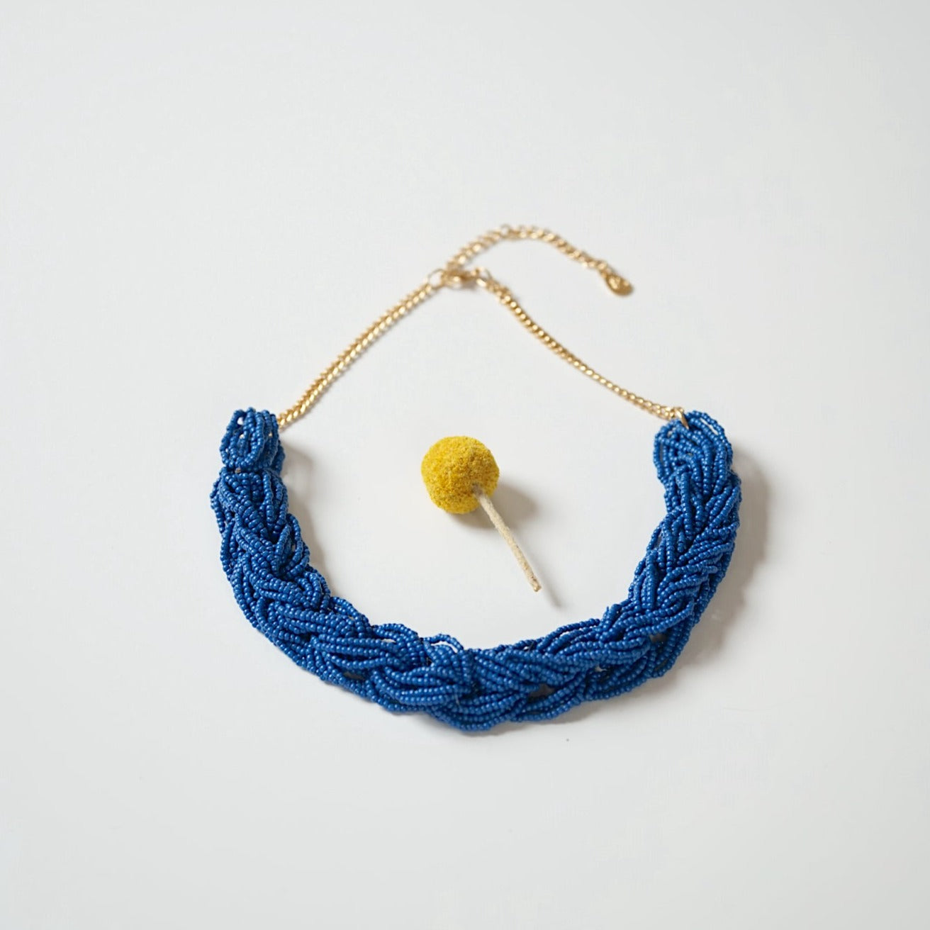 BLUE BEADS NECKLACE<br>22