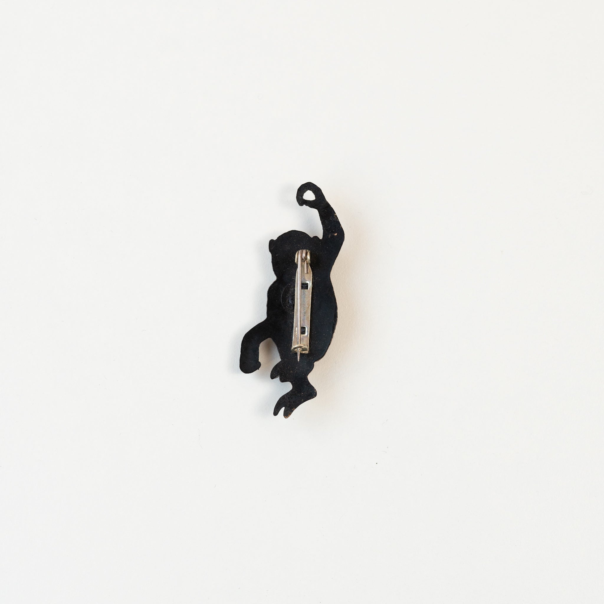 Climbing Monkey Celluloid Brooch
