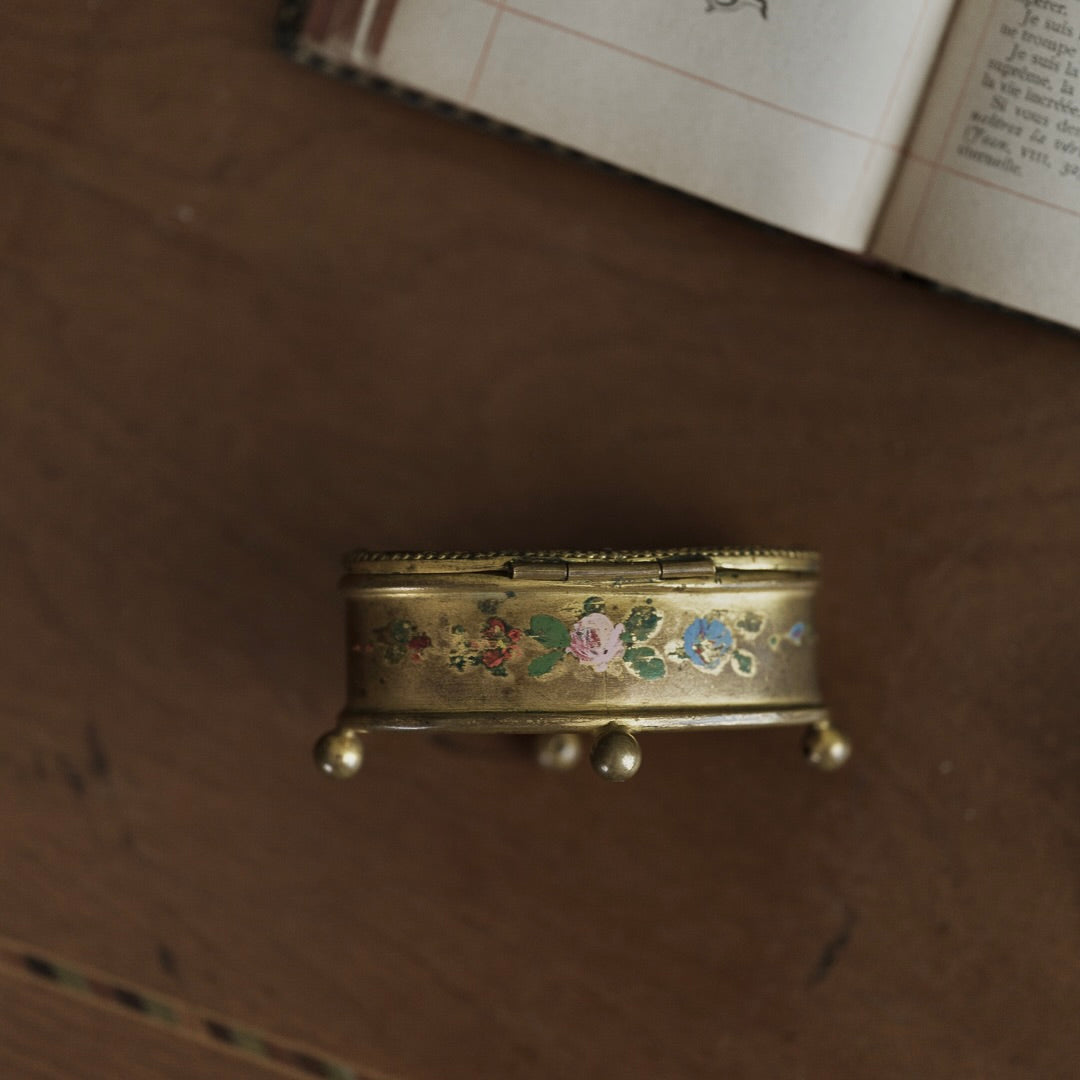 C.1900｜Hand Painted Flower Jewerly Case