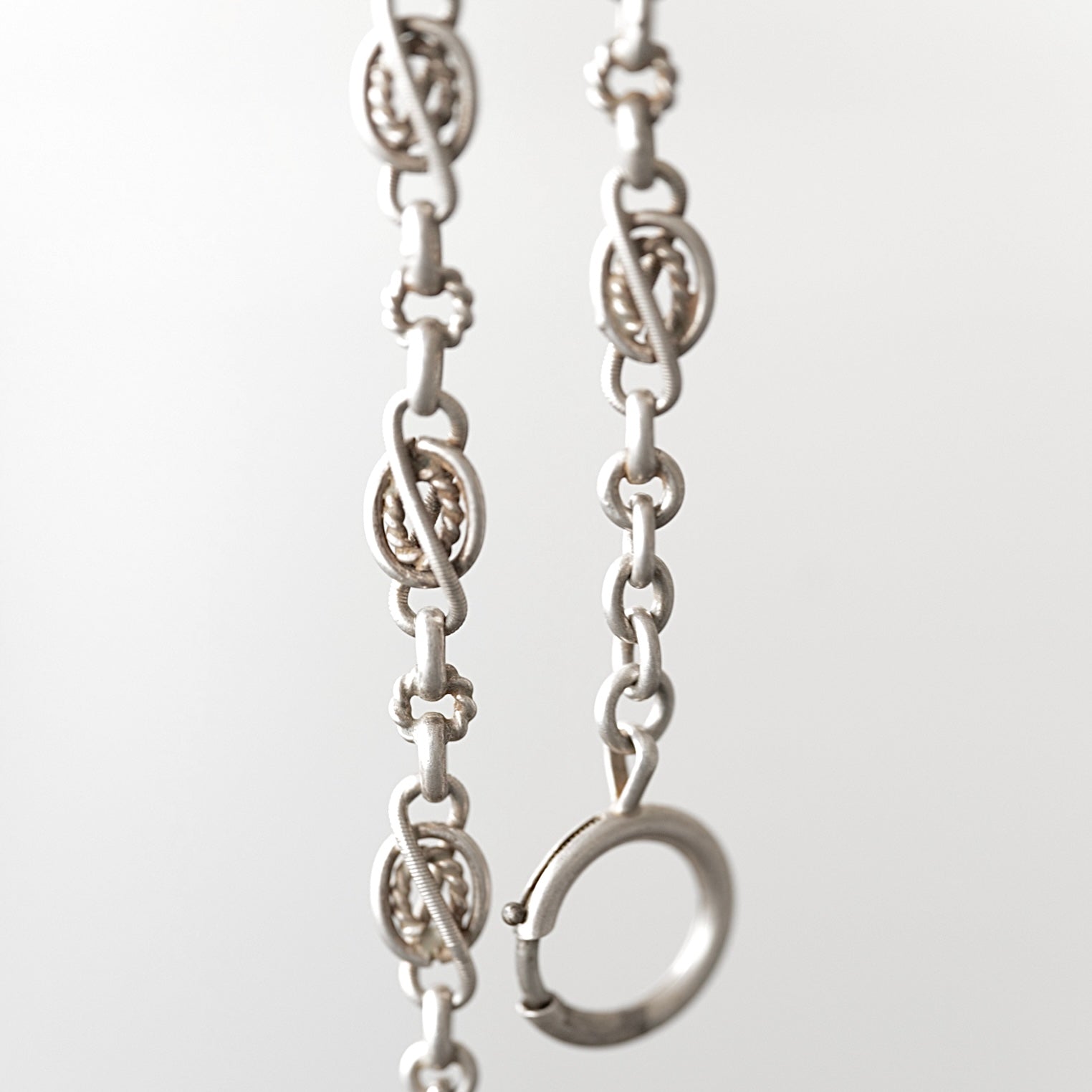 C.1890-1910｜Silver Link Watch Chain Bracelet