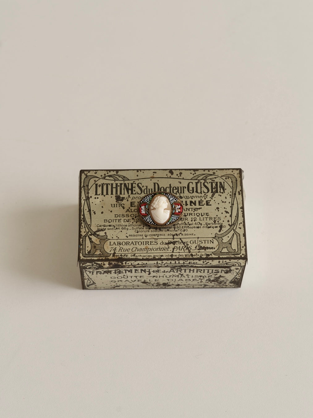 C.1900 Micro Mosaic & Shell Cameo Brooch
