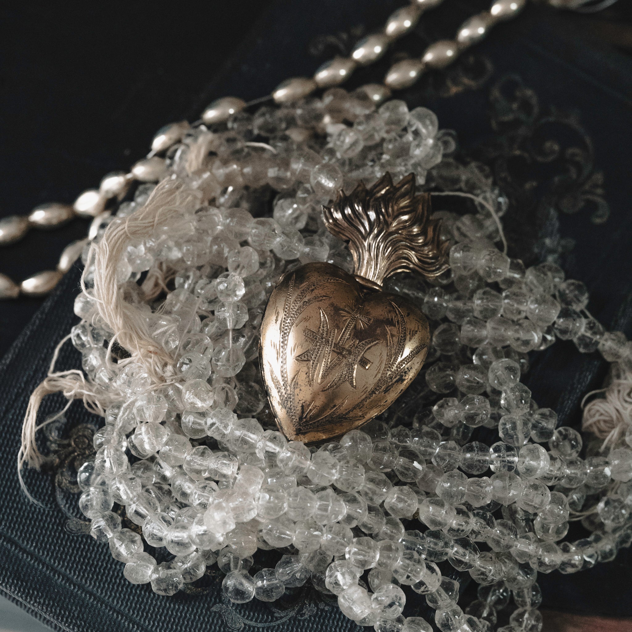 Antique St.Maria Locket Pendant Top