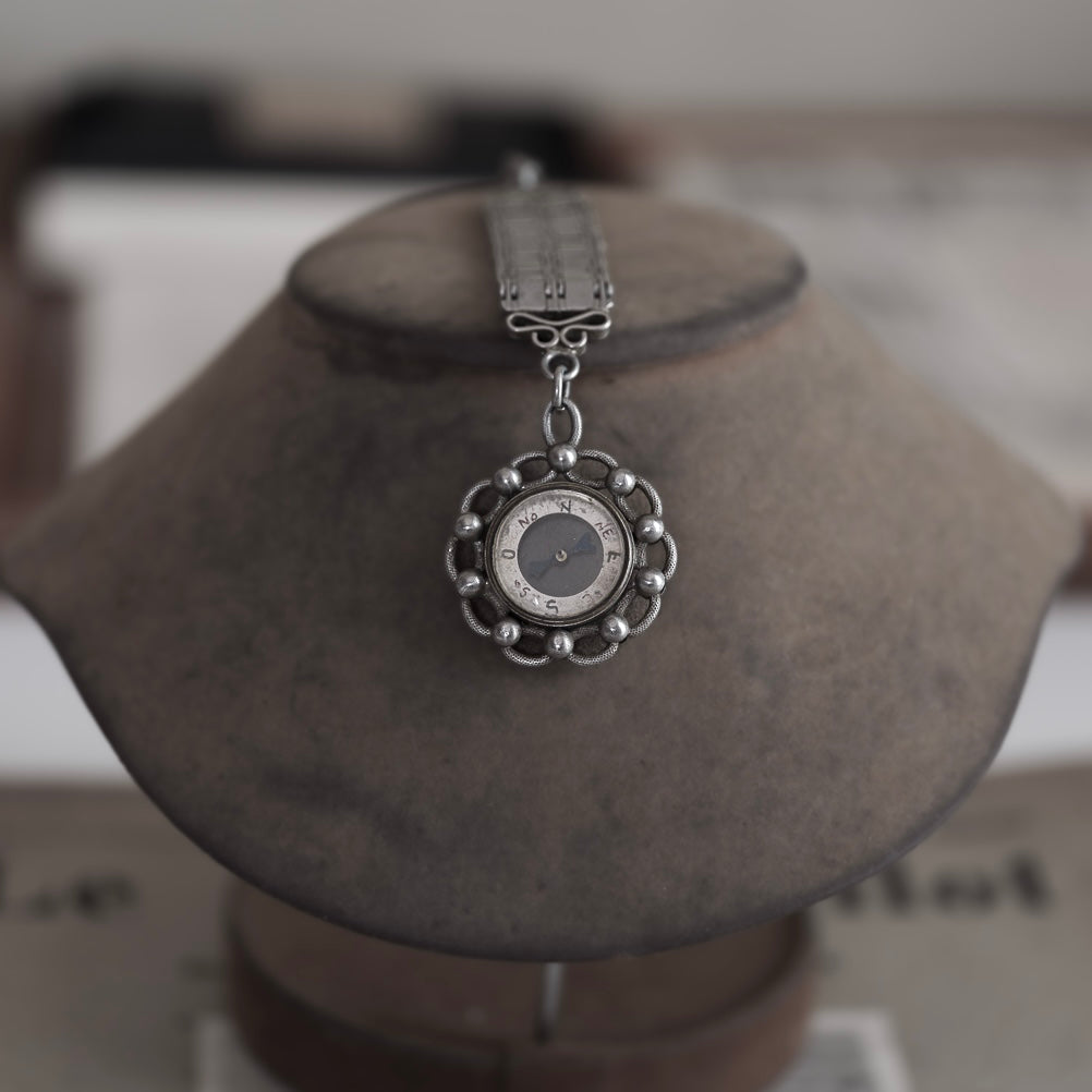 C.1900-1930 French Compass Watch Chain Fob