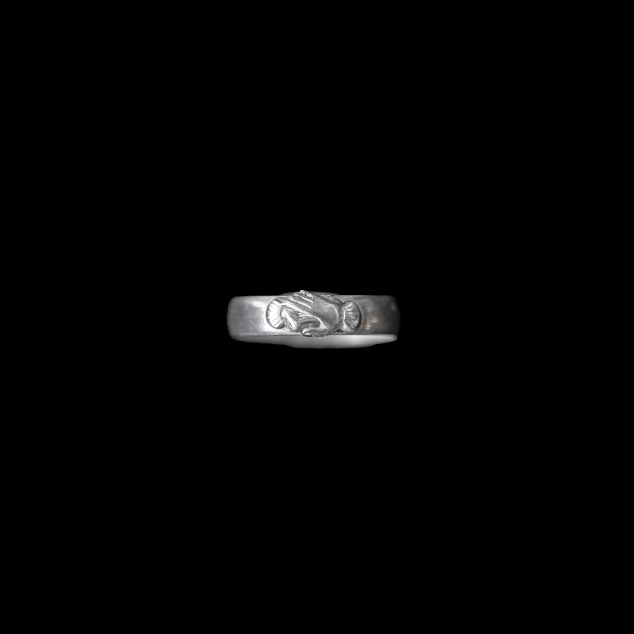 C1890-1920｜French Silver Fede Ring