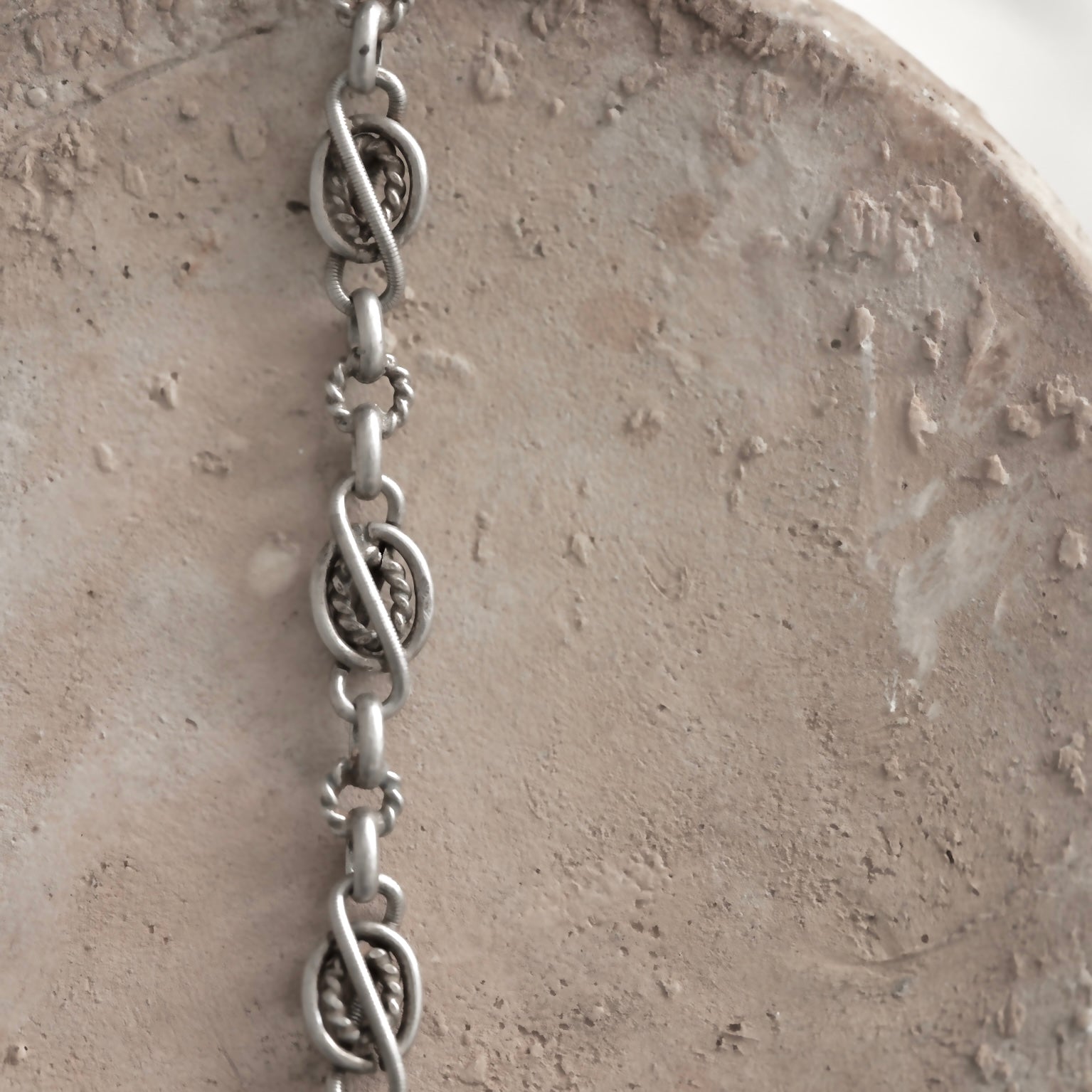 C.1890-1910｜Silver Link Watch Chain Bracelet
