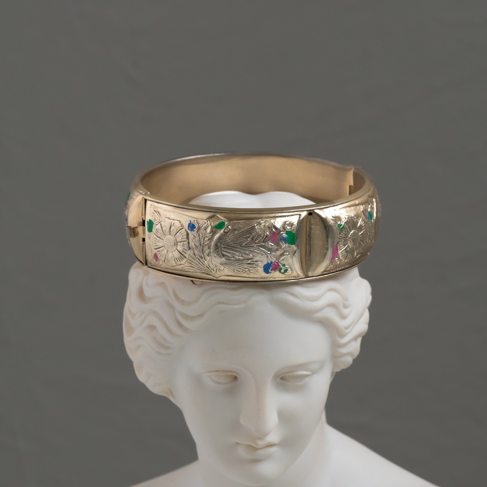 Gardenia Gold Tone Bracelet