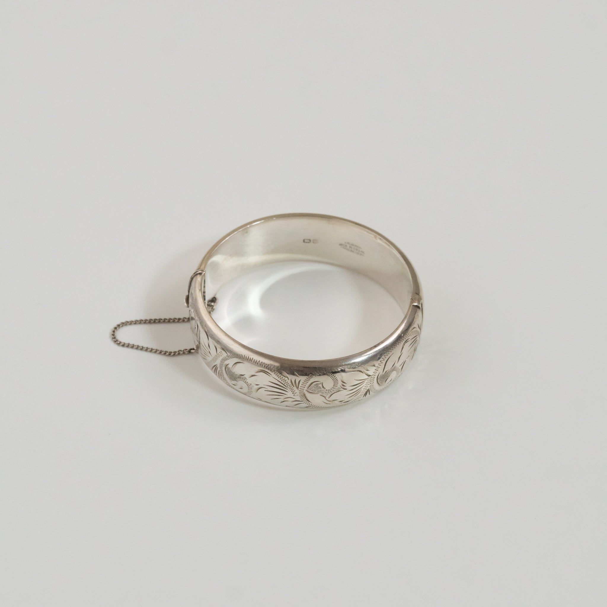 1978s Arabesque Sterling Silver Bangle