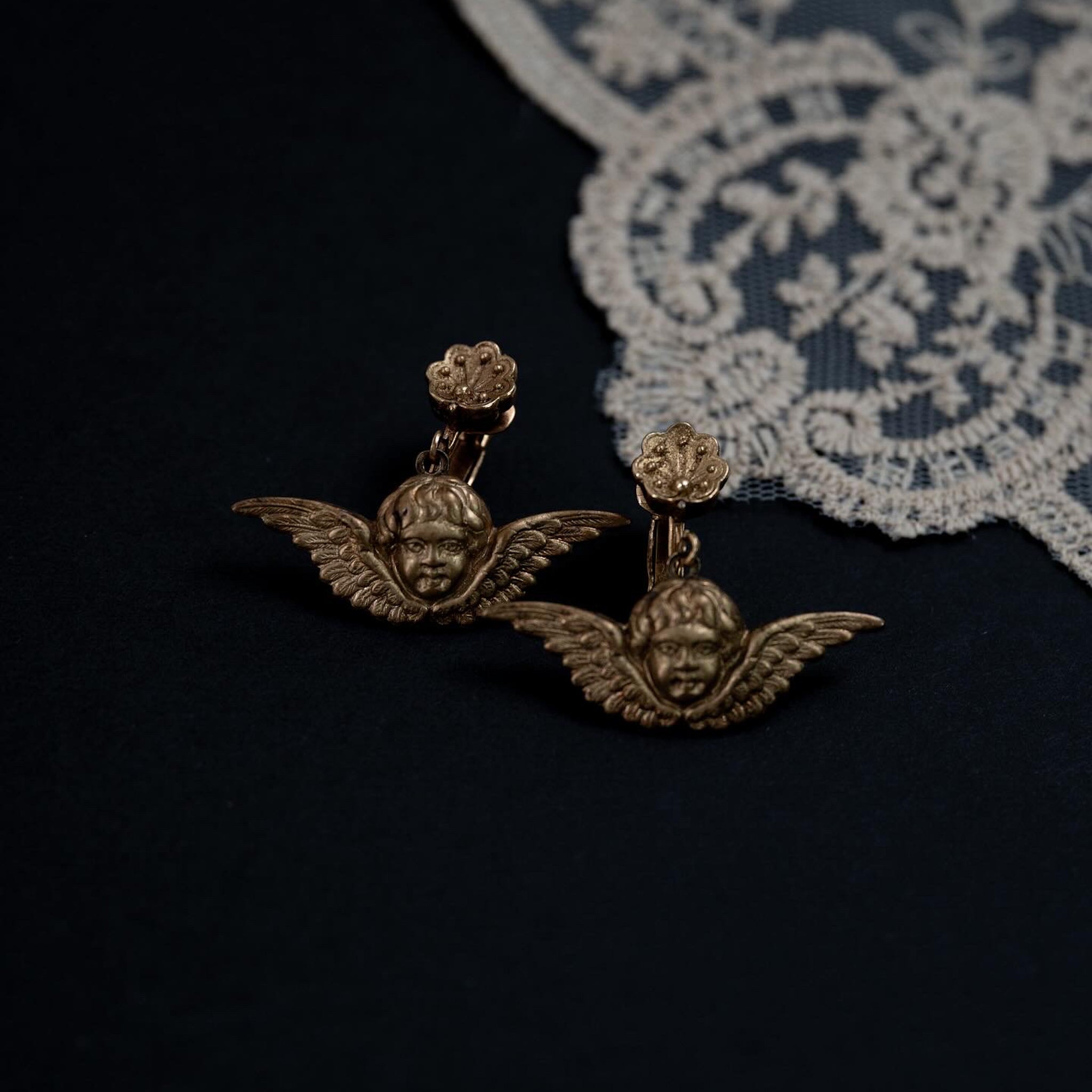 France Angel Face Earrings