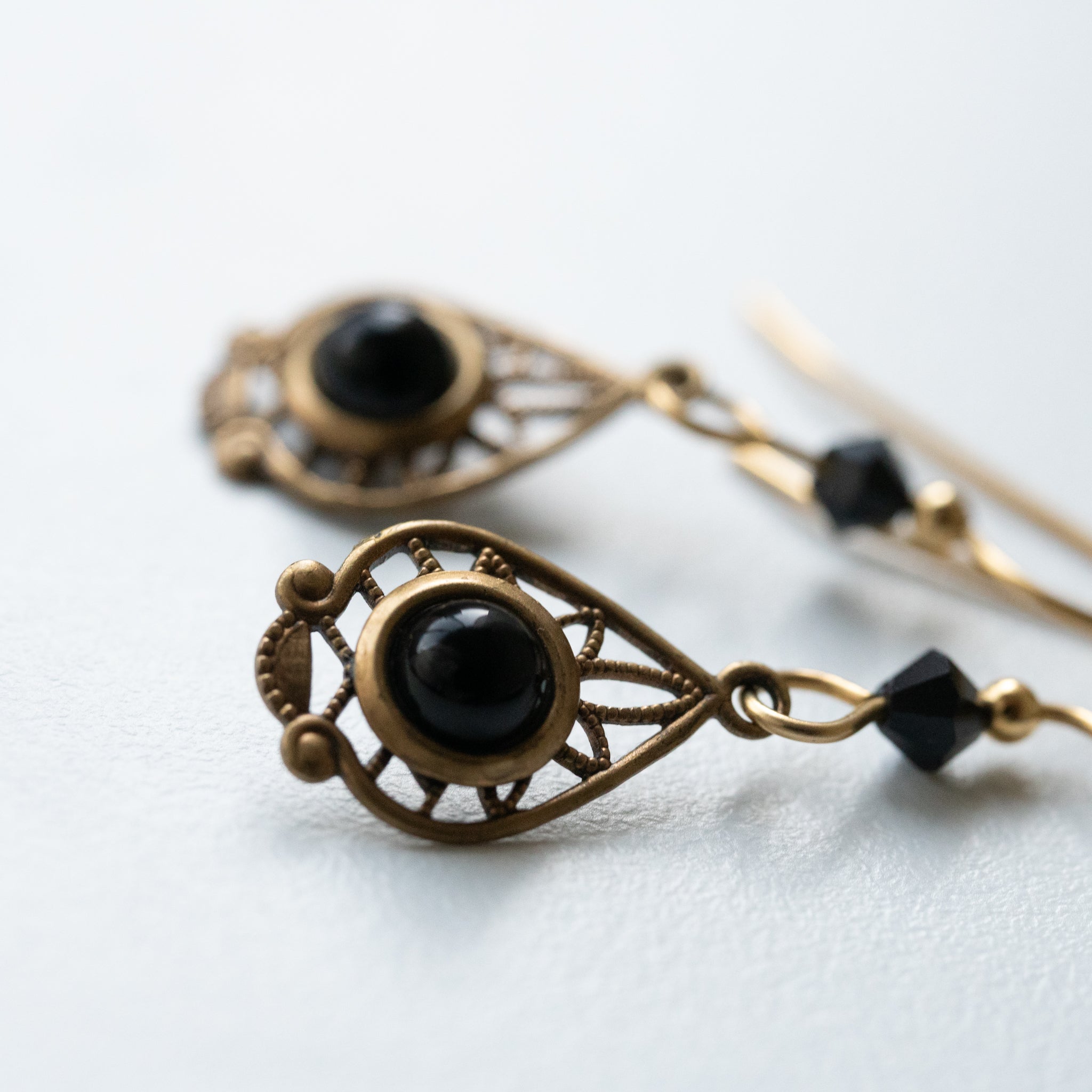 Onyx Austrian Crystal Earrings
