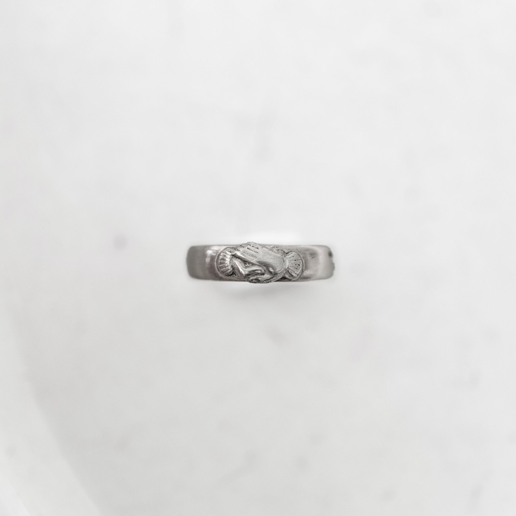 C1890-1920｜French Silver Fede Ring